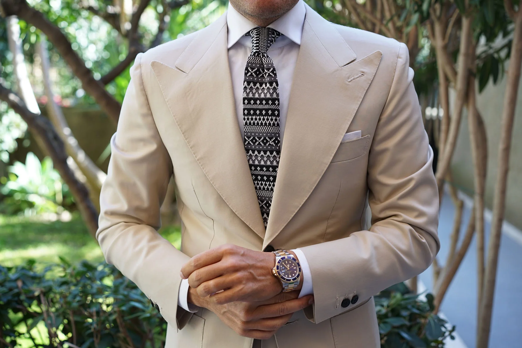 Mr Hartman Black Knitted Tie - Image 12