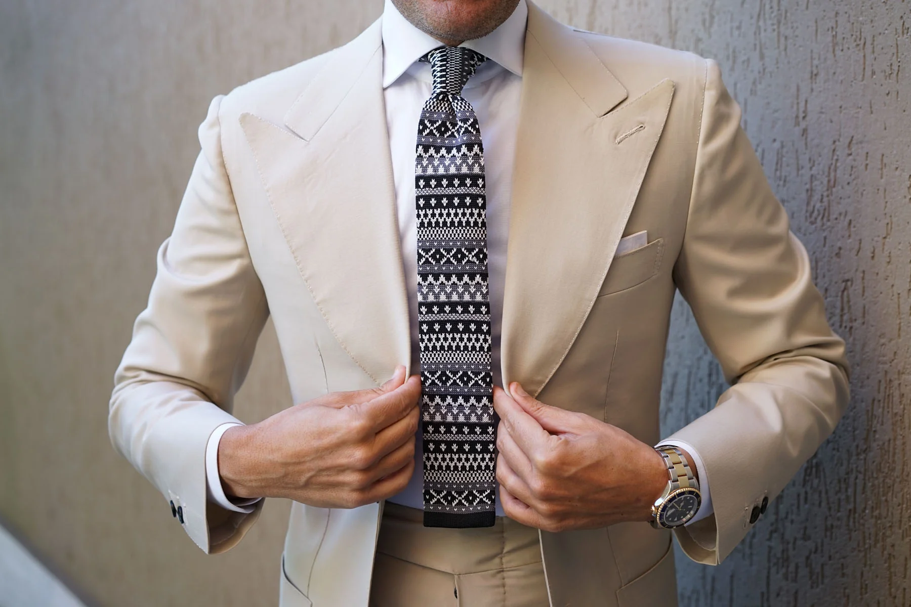 Mr Hartman Black Knitted Tie - Image 17