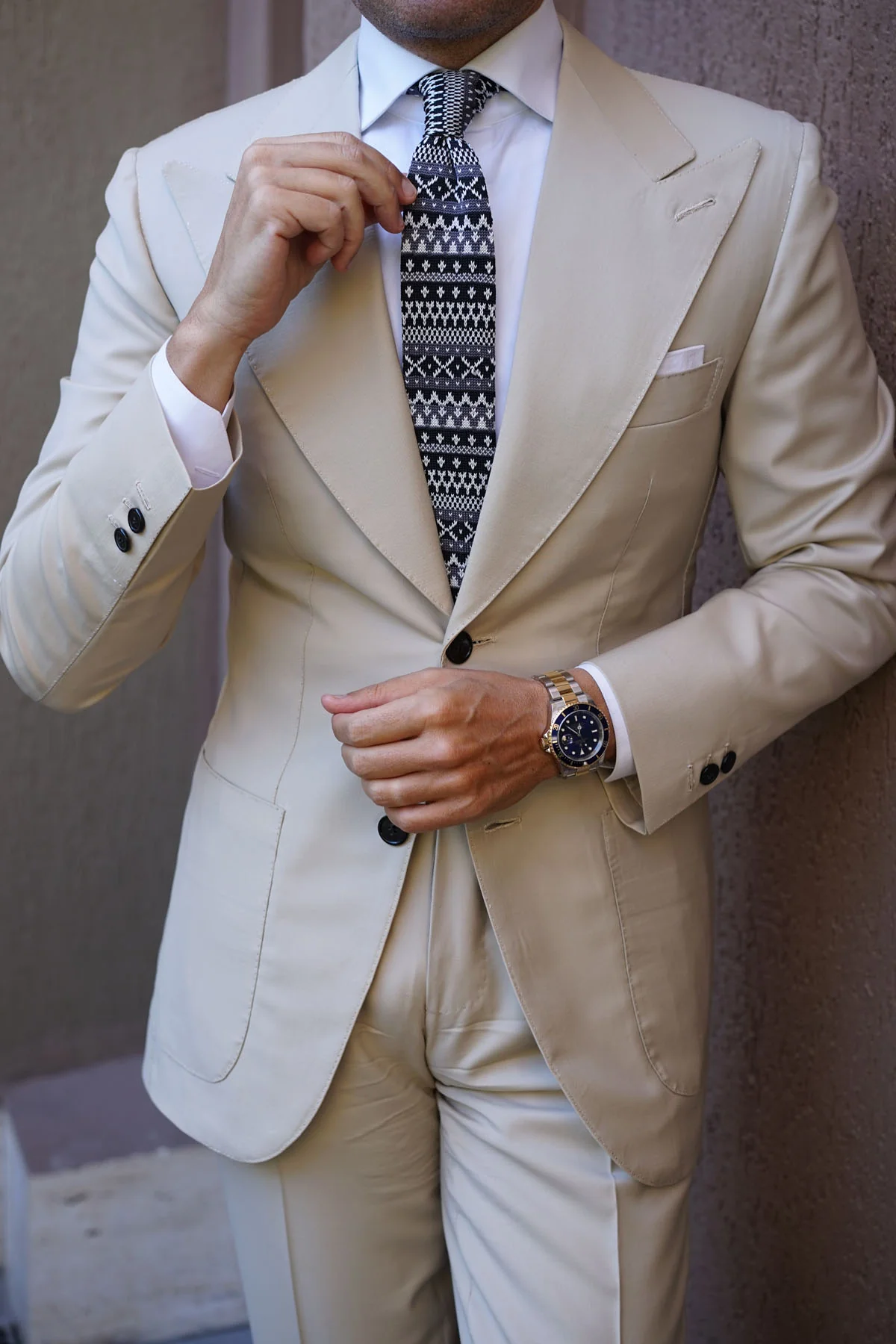 Mr Hartman Black Knitted Tie - Image 7
