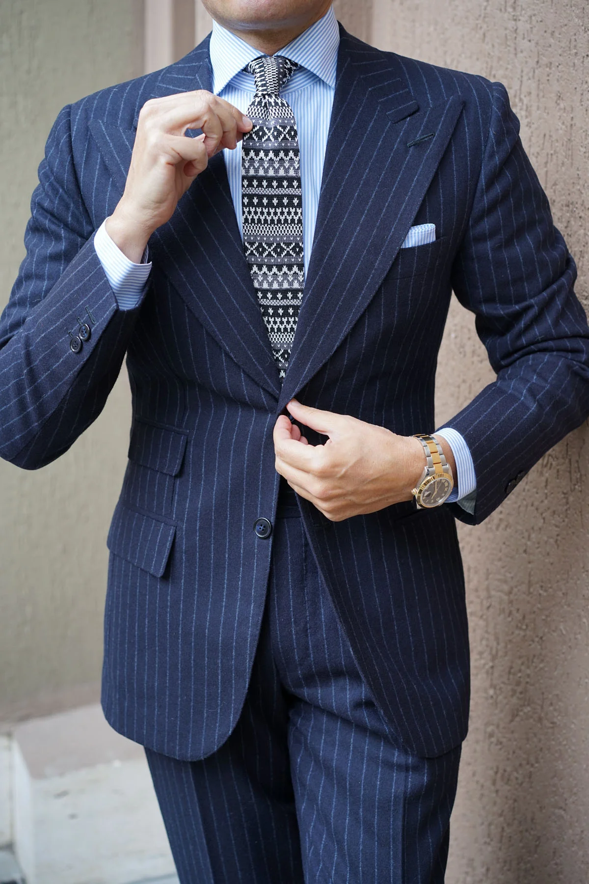 Mr Hartman Black Knitted Tie - Image 9
