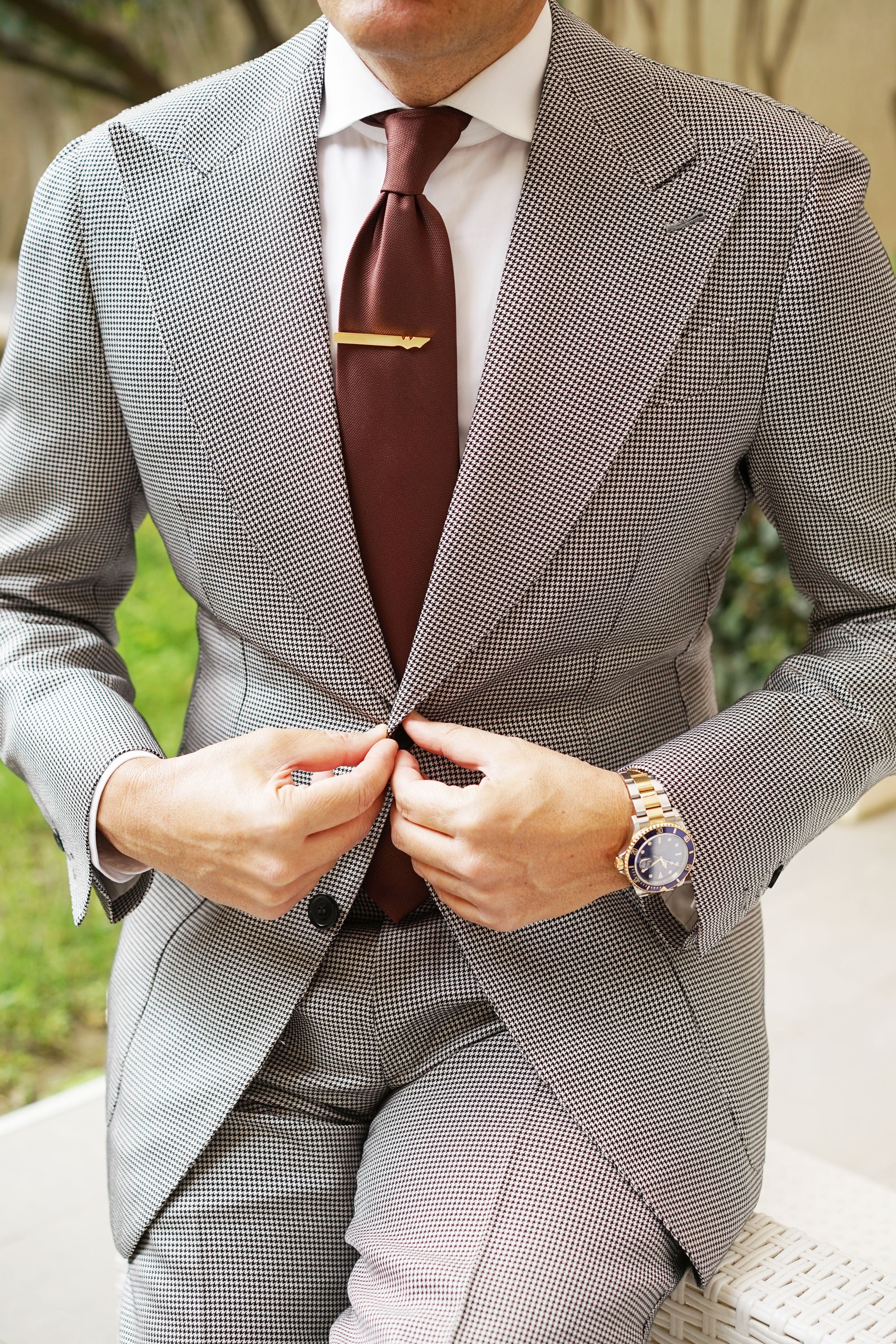 Mr. Wayne Gold Tie Bar - Image 6