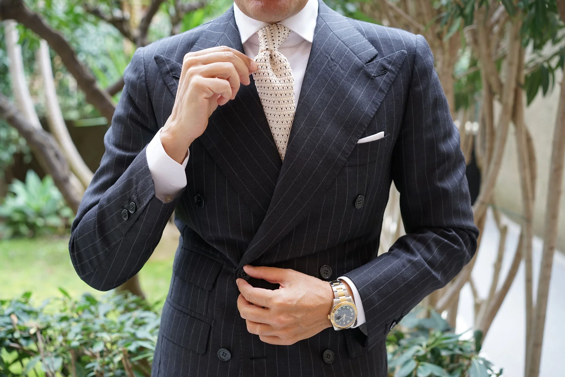 Mr White Knitted Tie - Image 6