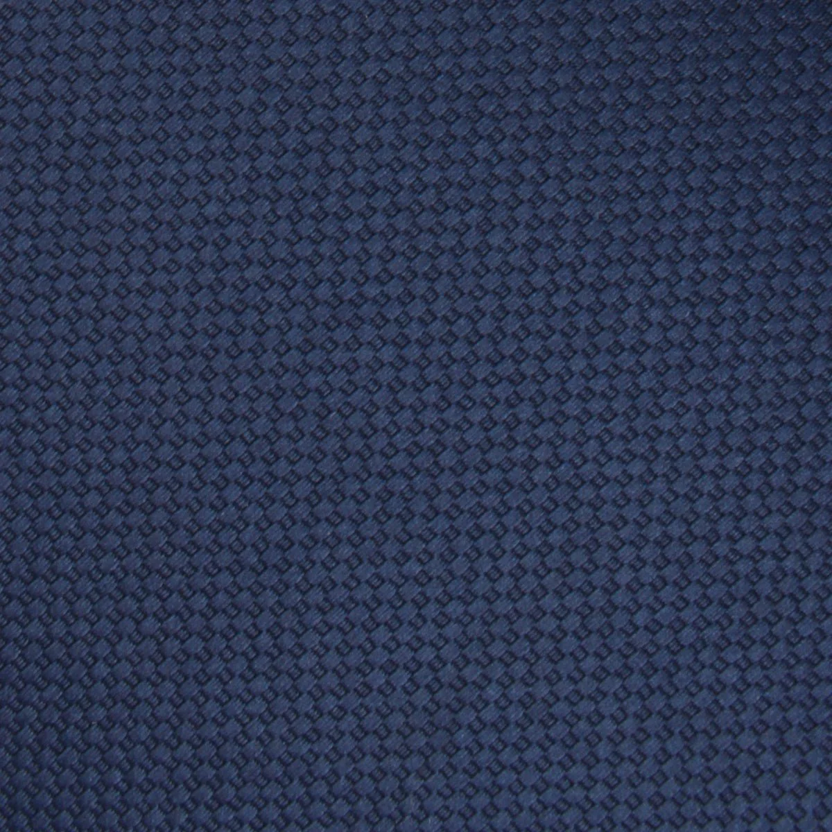 Navy Blue Basket Weave Self Bow Tie - Image 3