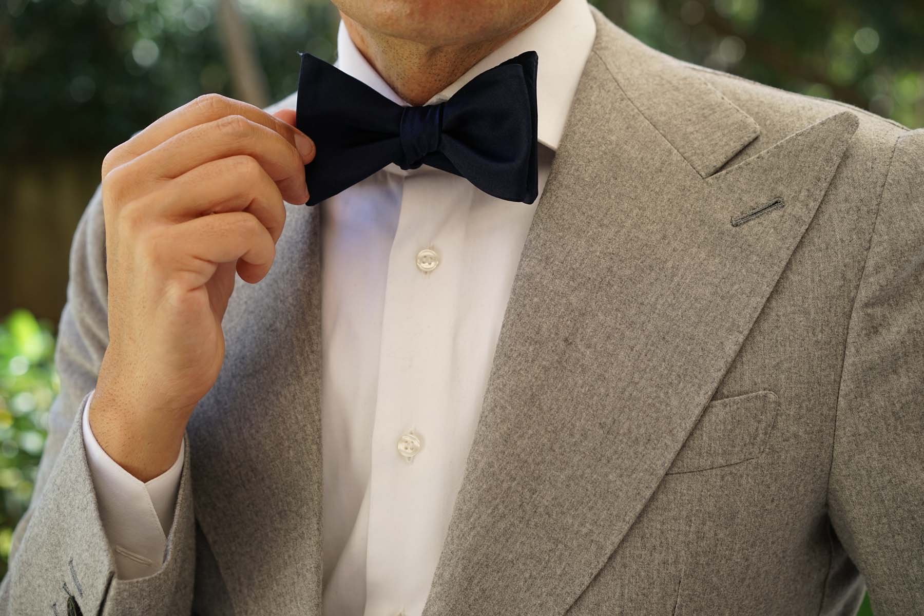 Navy Blue - Bow Tie (Untied) - Image 10