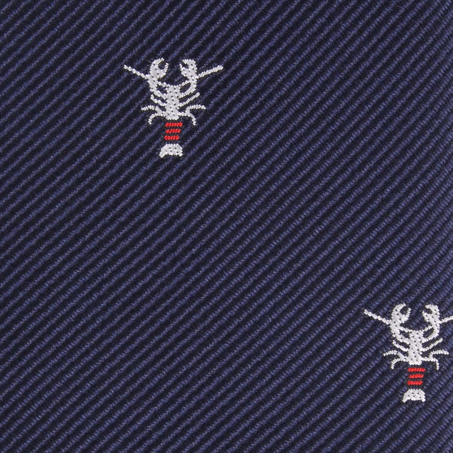 Navy Blue Lobster Self Tie Bow Tie - Image 4