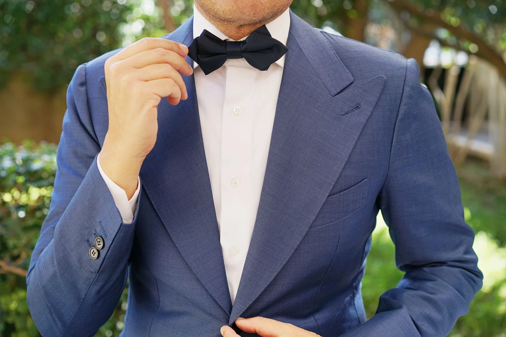 Navy Blue OTAA Diamond Bow Tie - Image 5