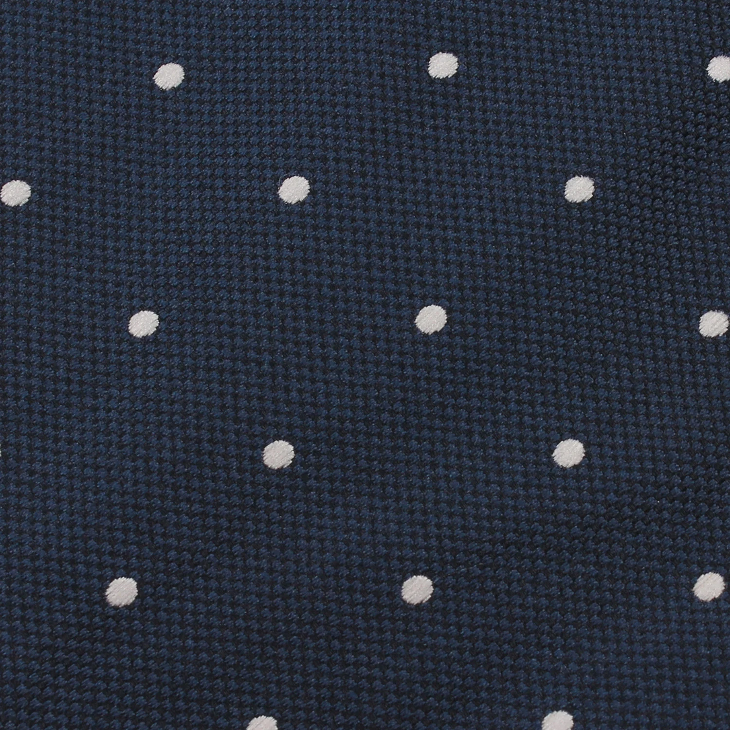 Navy Blue Polkadots Tie - Image 3