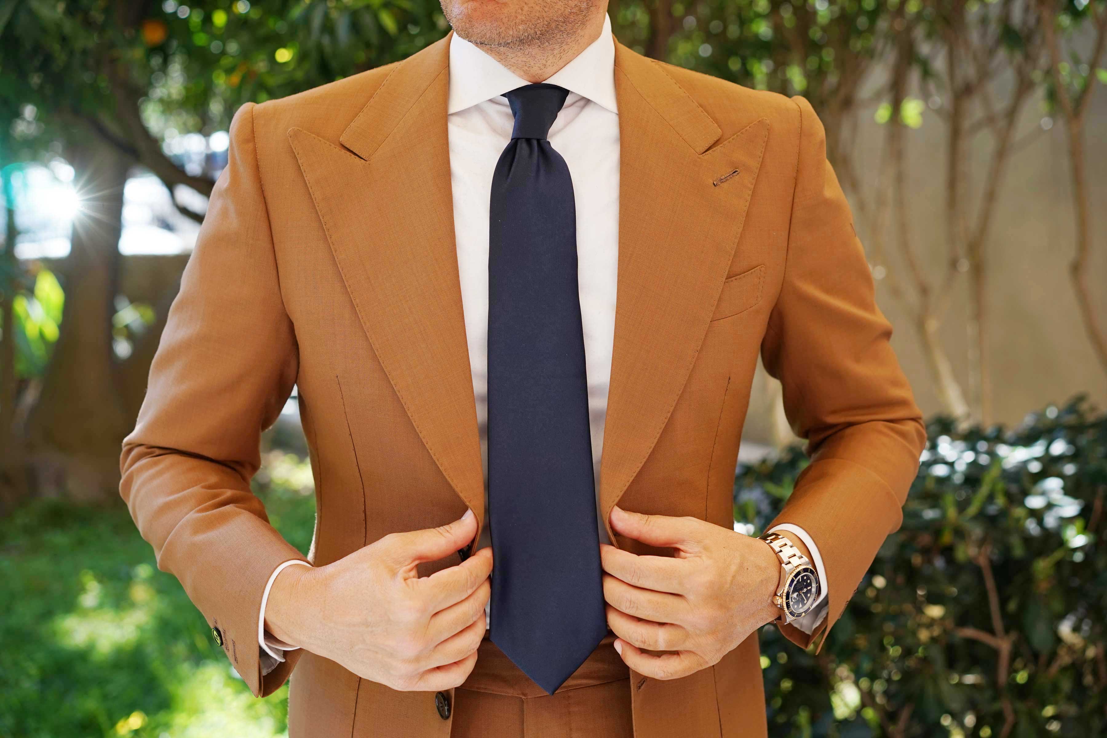 Navy Blue Tie - Image 8