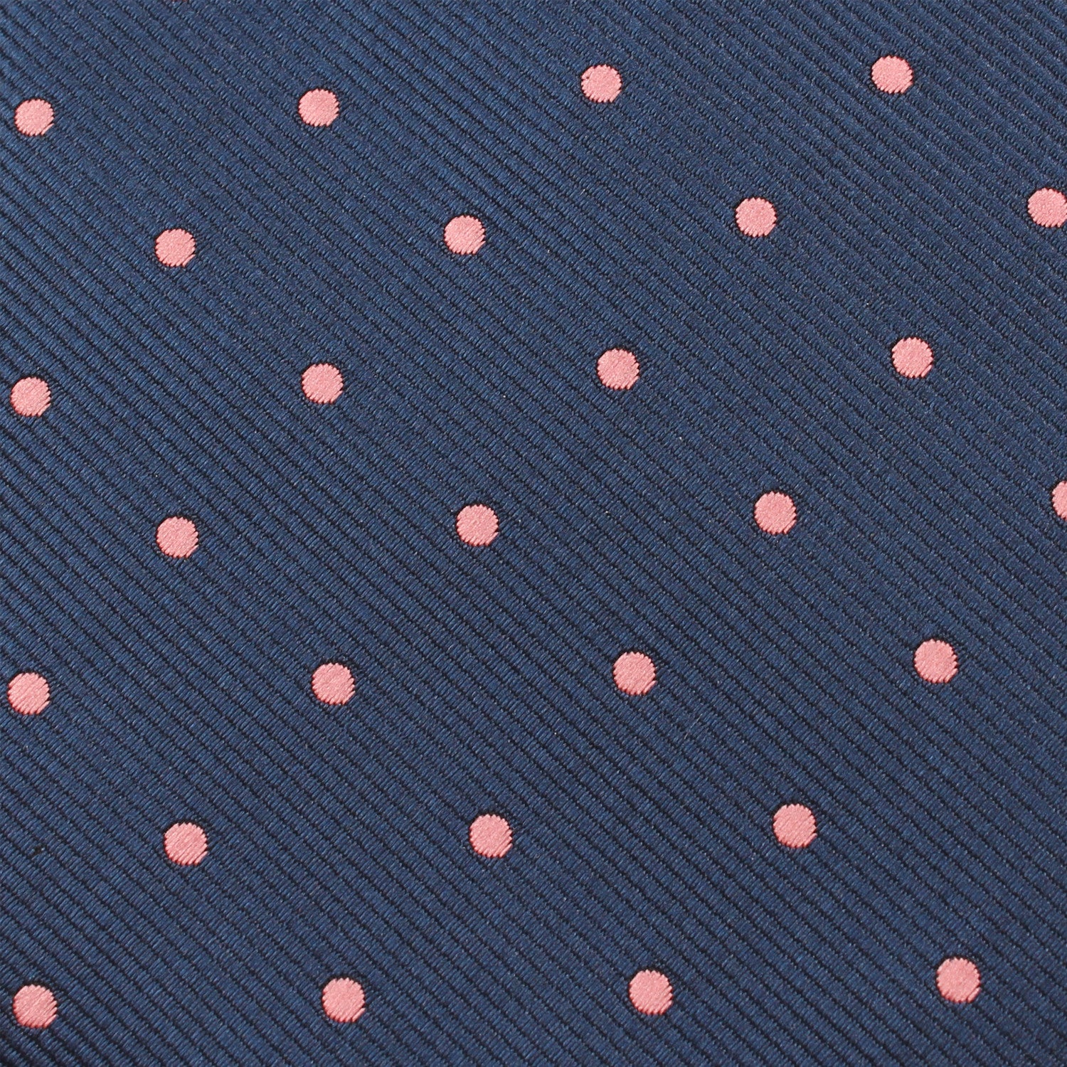Navy Blue with Pink Polka Dots Tie - Image 3