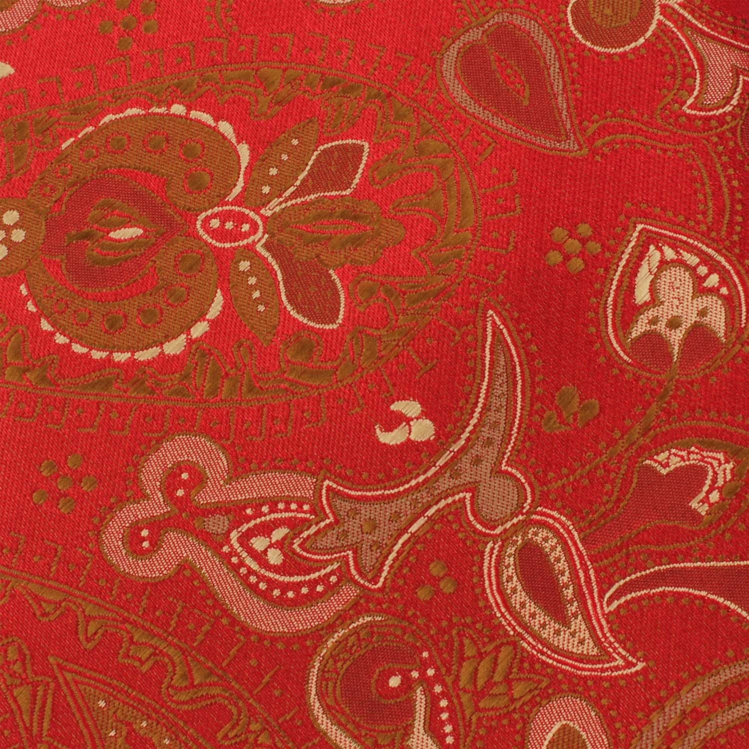Paisley Maroon with Brown Skinny Tie - Image 4