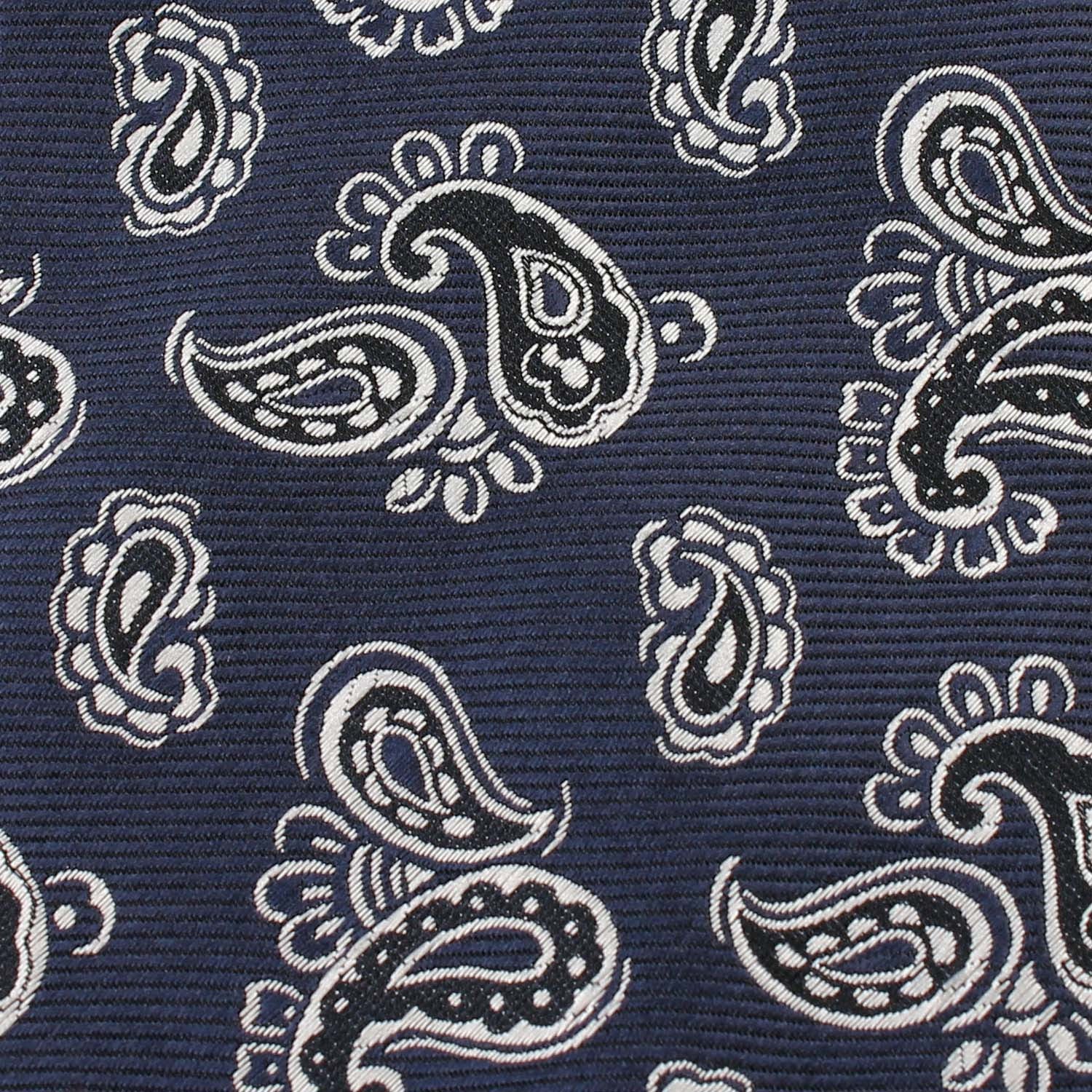Paisley Navy Blue - Skinny Tie - Image 4