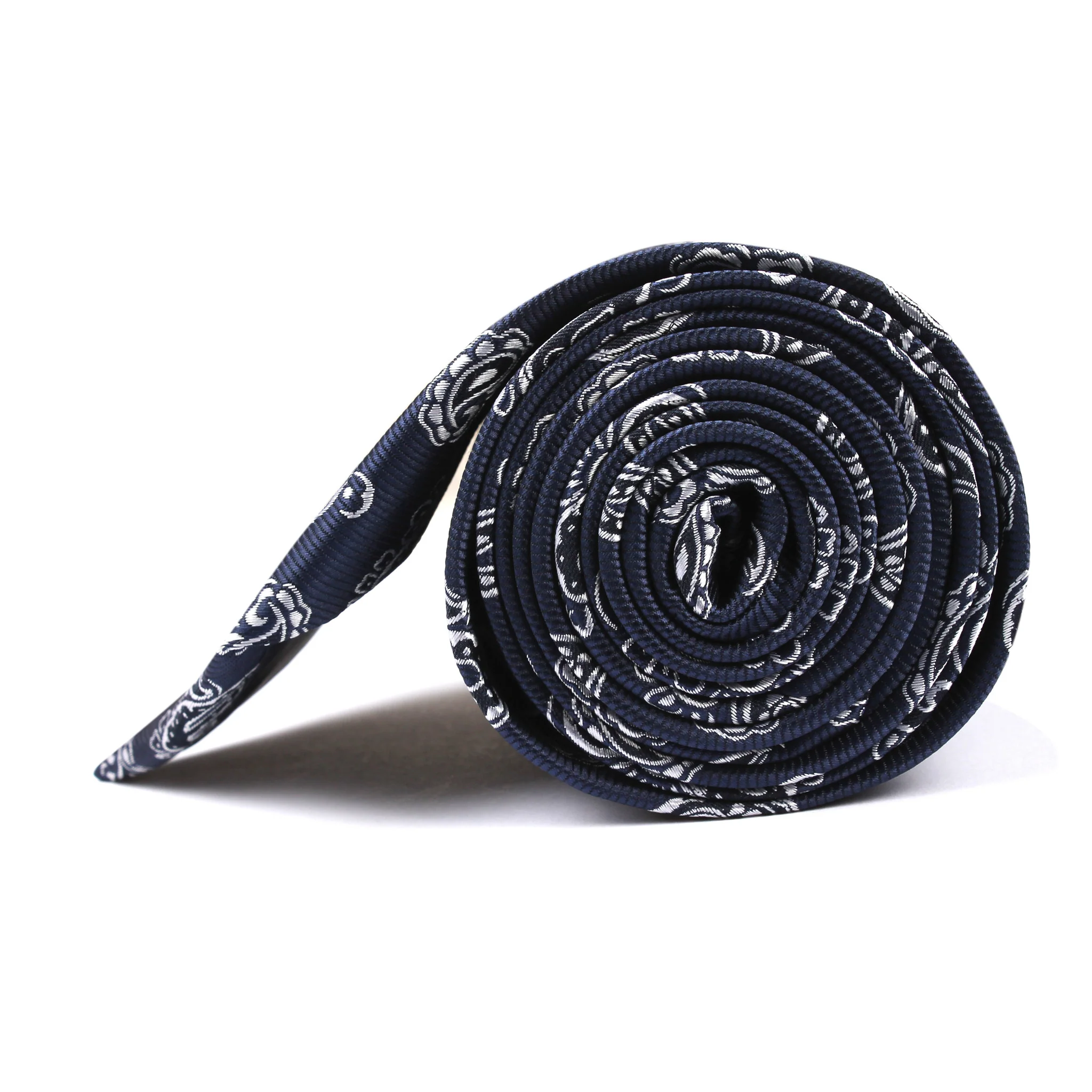 Paisley Navy Blue Tie - Image 4