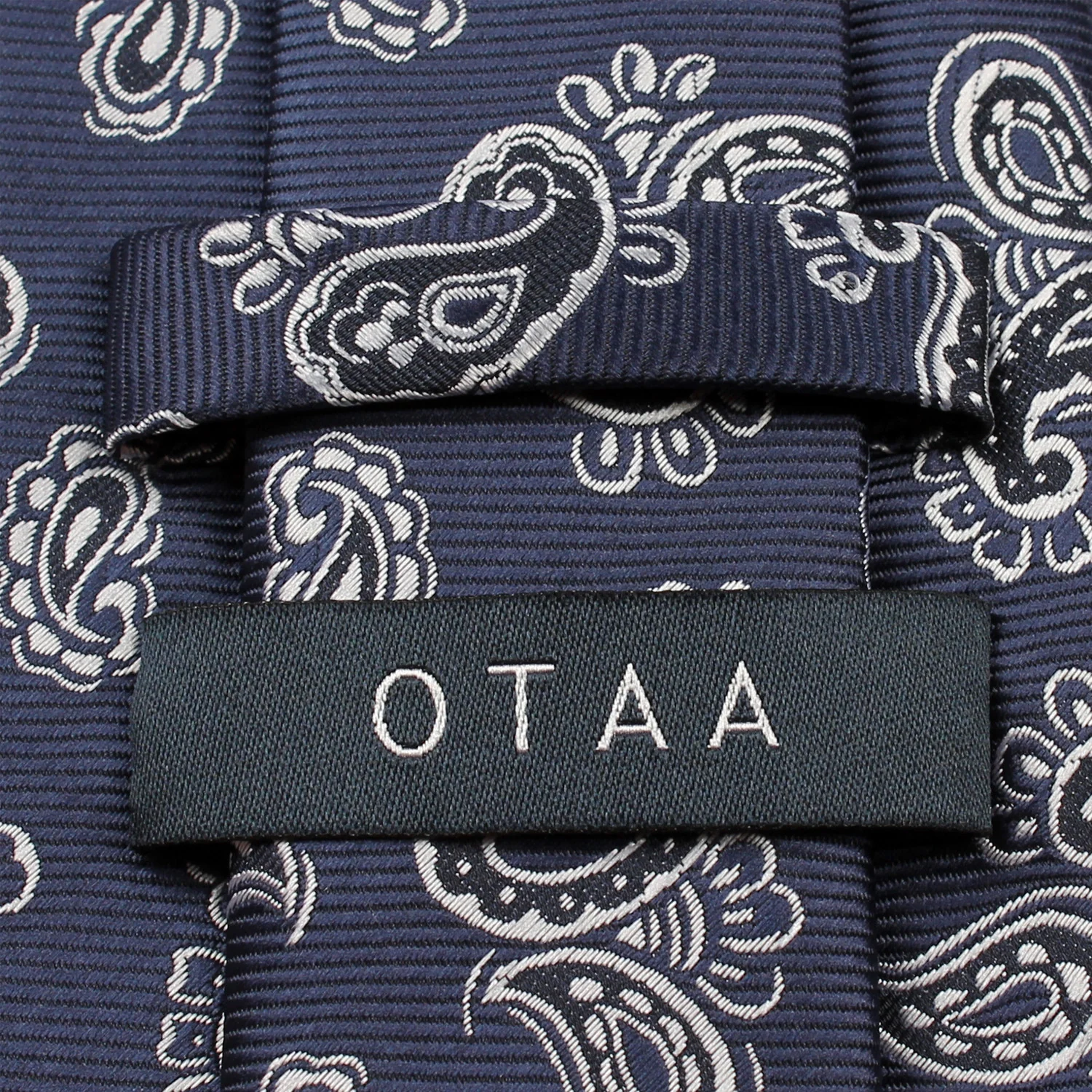 Paisley Navy Blue Tie - Image 5