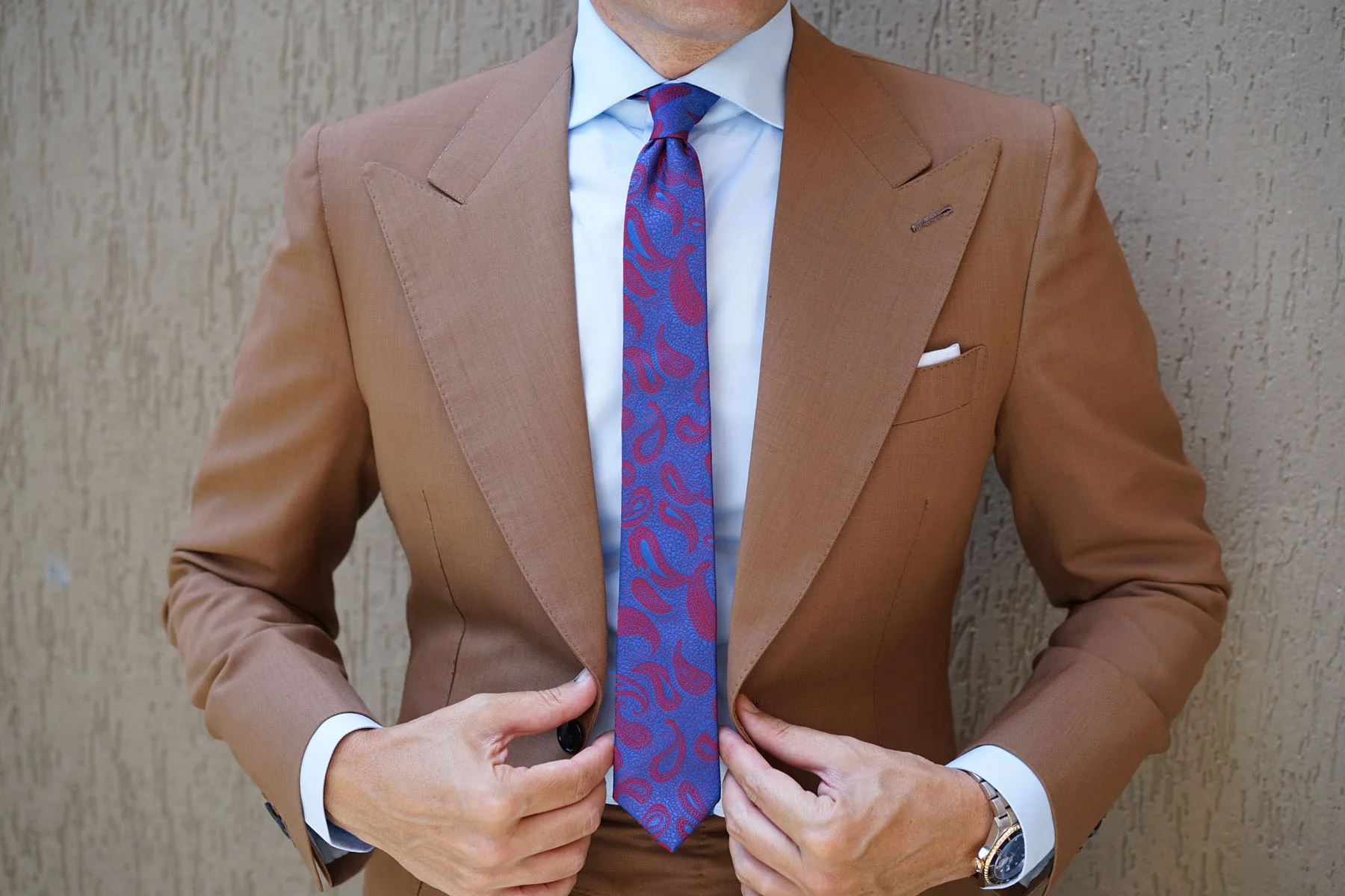 Paisley Purple and Red - Skinny Tie - Image 10