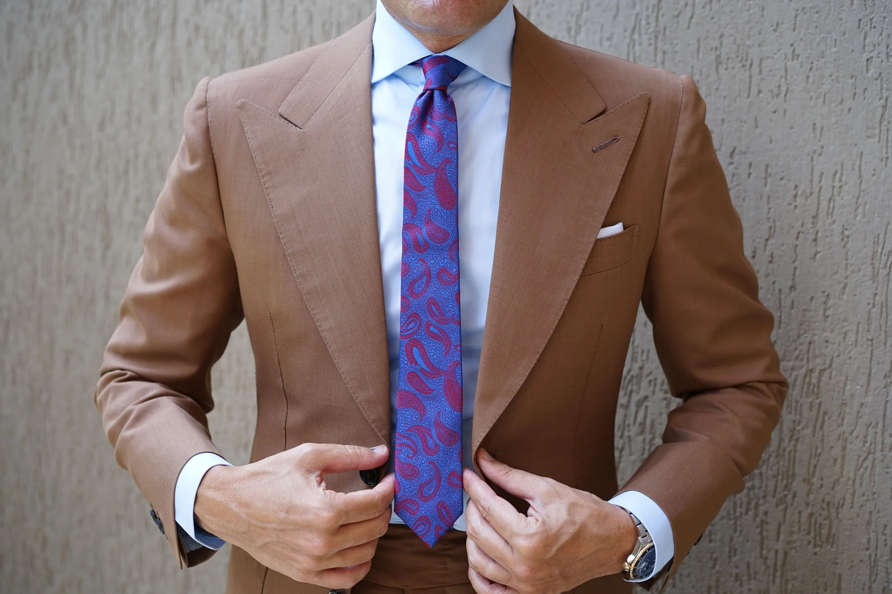Paisley Purple and Red - Skinny Tie - Image 7