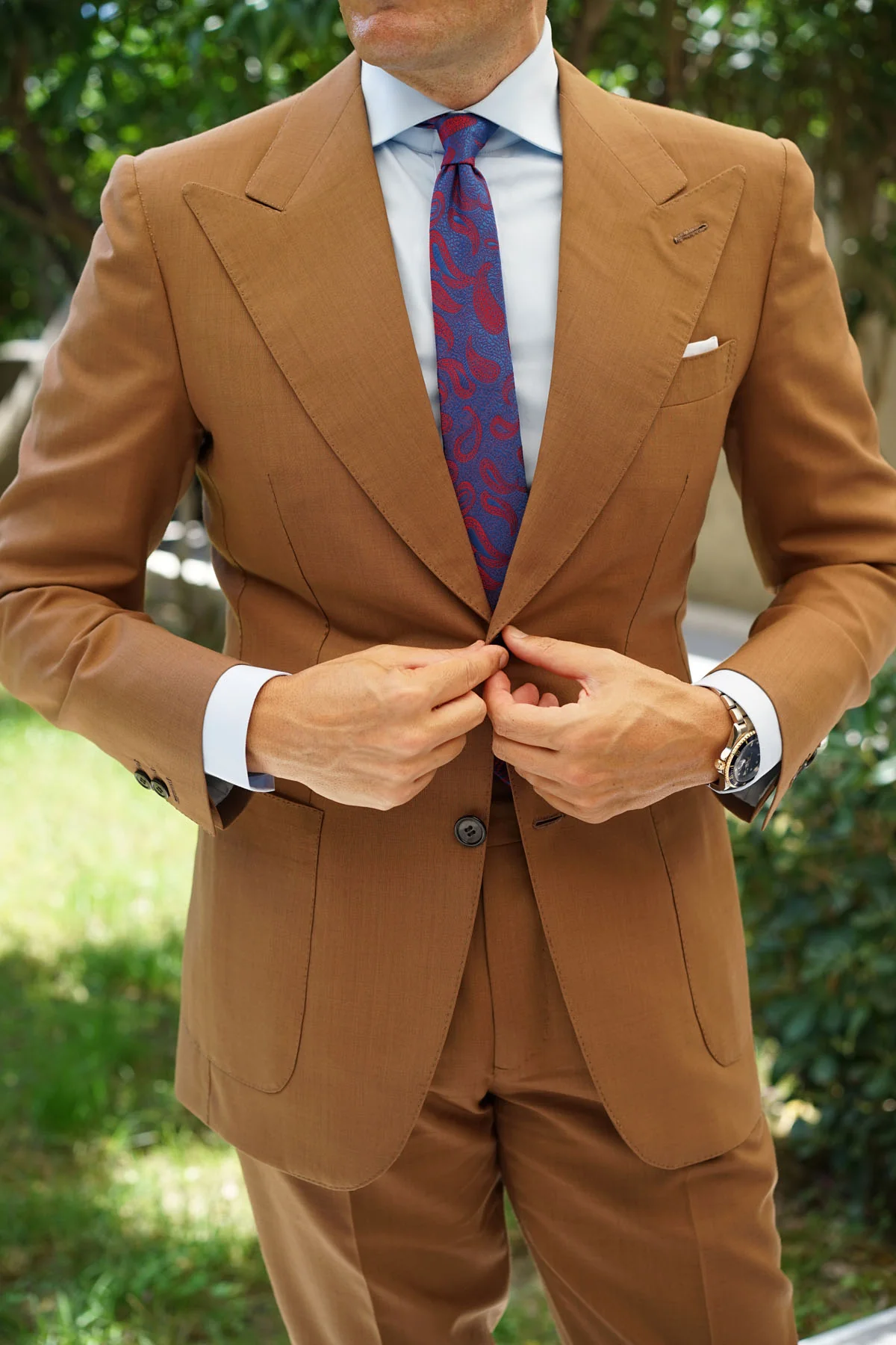 Paisley Purple and Red - Skinny Tie - Image 8
