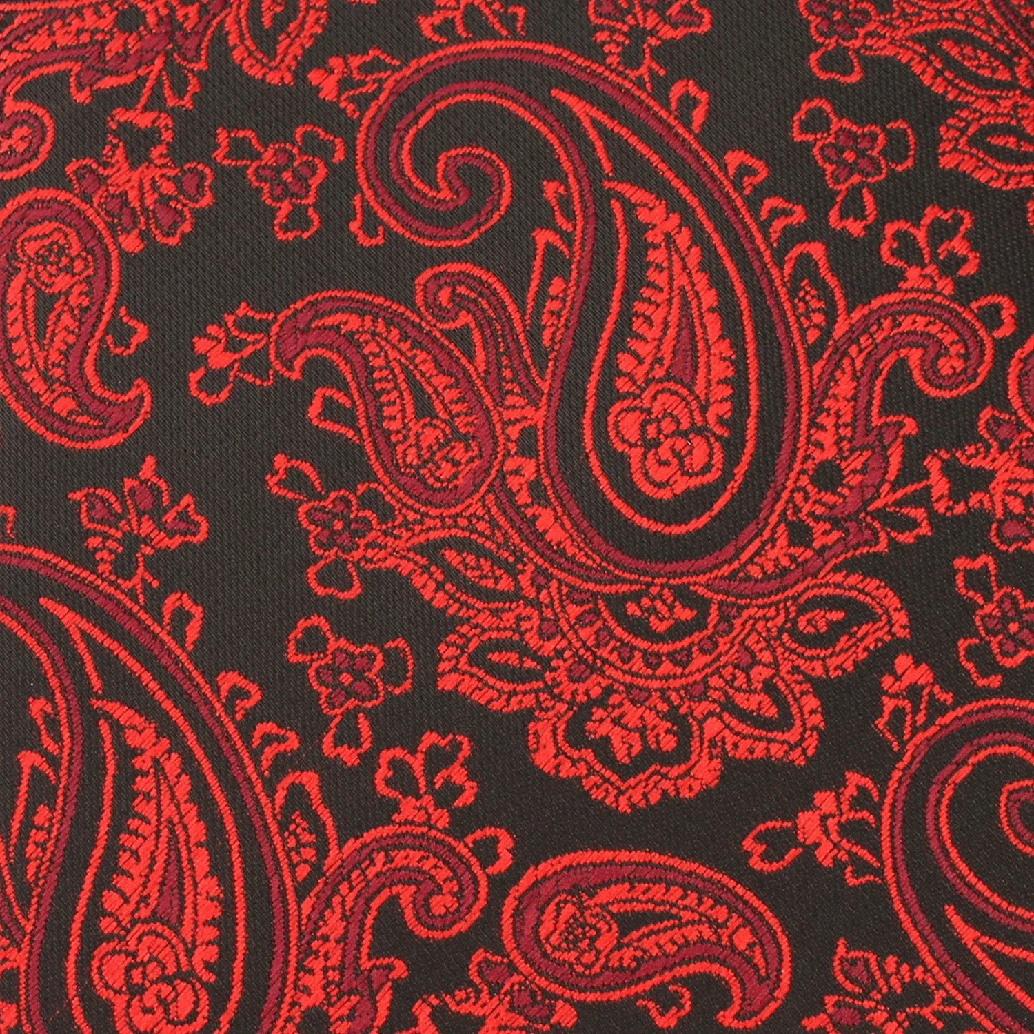 Paisley Red and Black Tie - Image 3