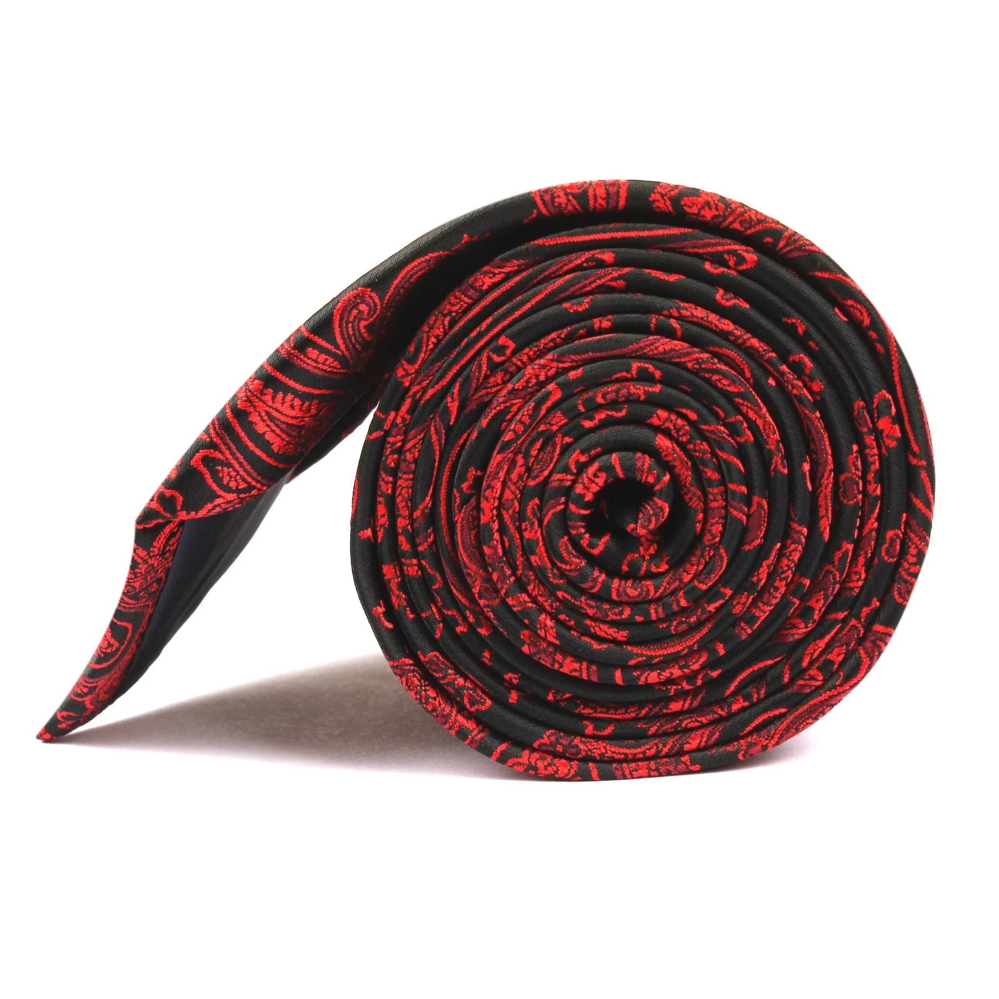 Paisley Red and Black Tie - Image 4