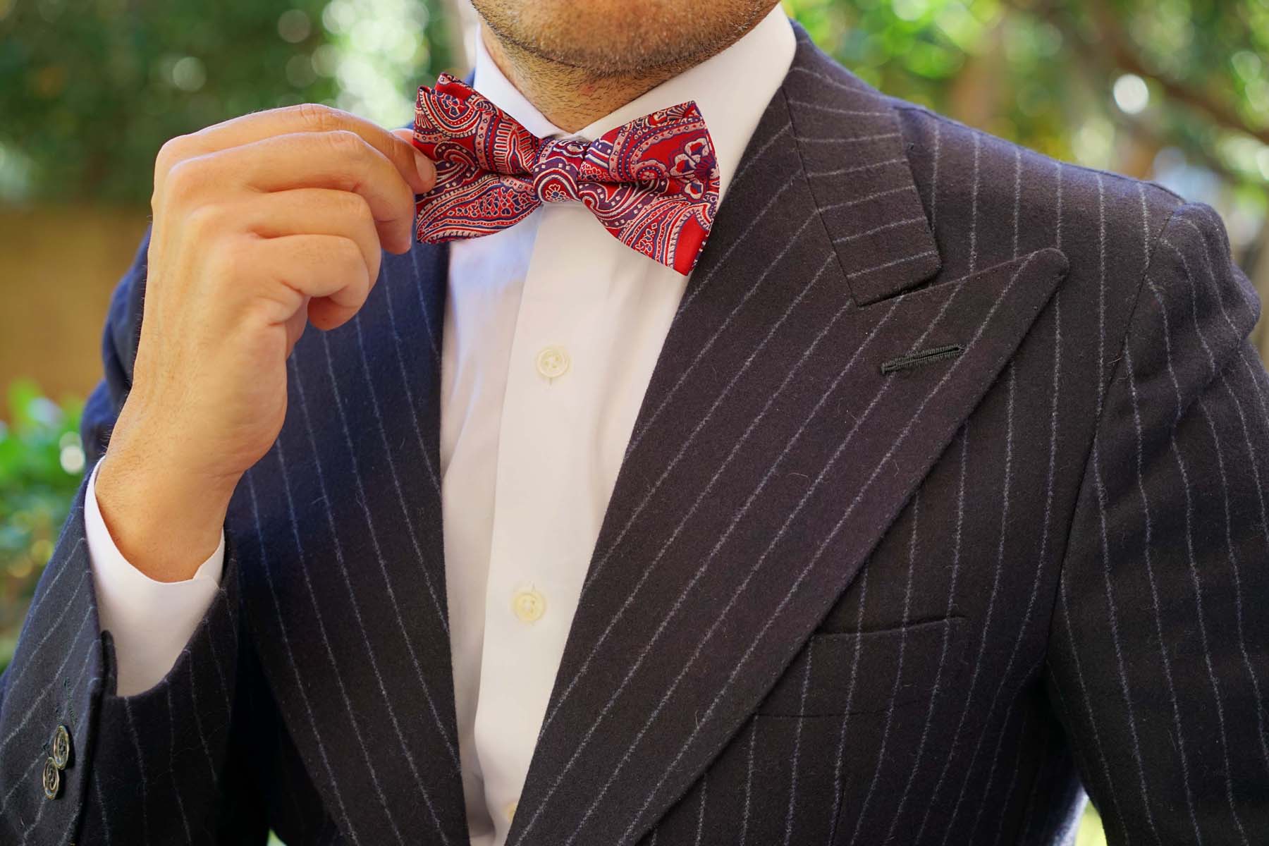 Paisley Red - Bow Tie - Image 6