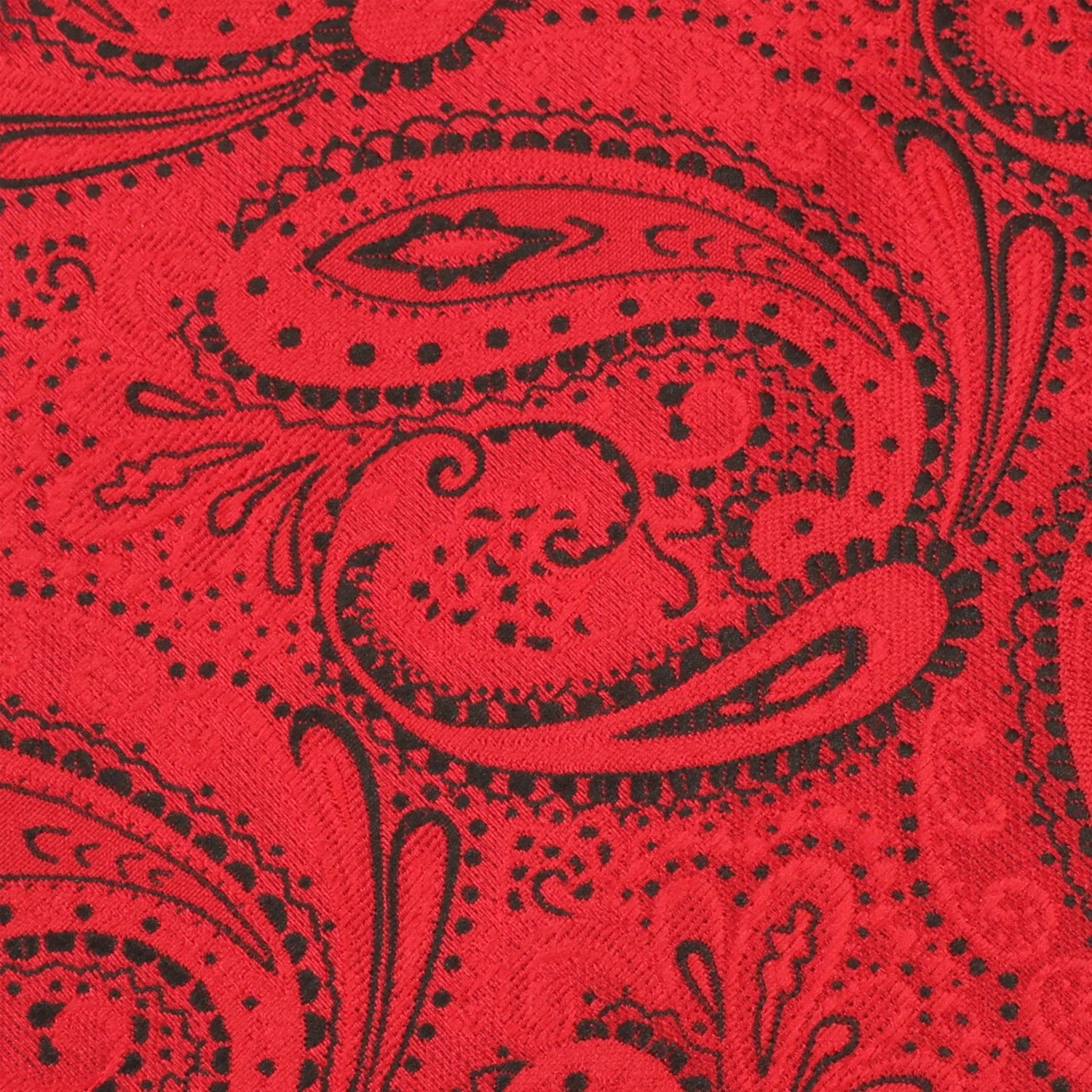 Paisley Red Maroon with Black Tie - Image 3