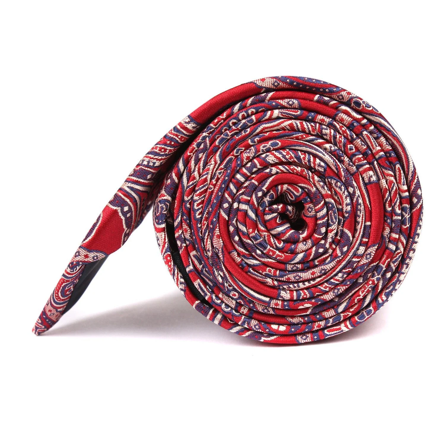 Paisley Red - Skinny Tie - Image 3