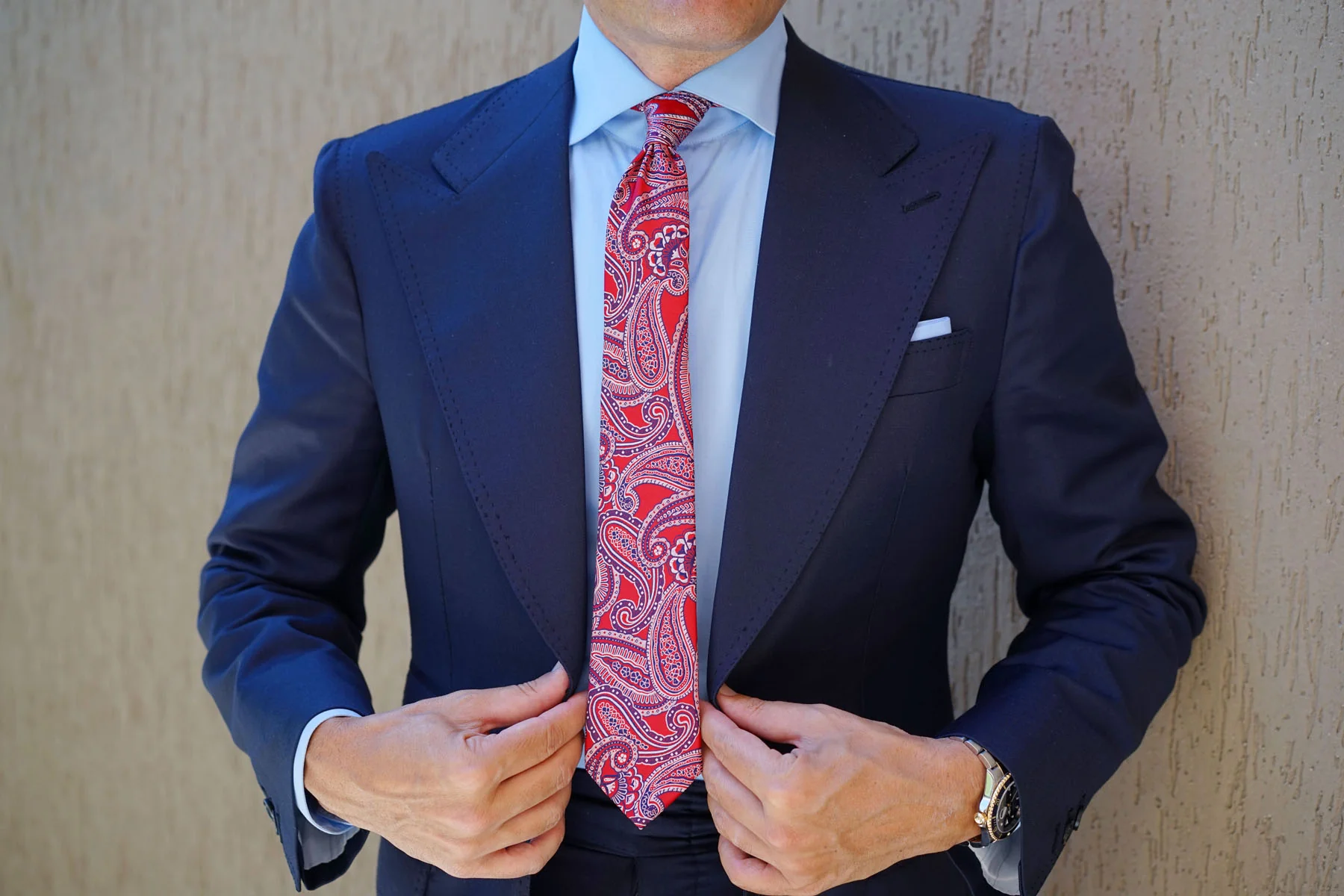 Paisley Red - Skinny Tie - Image 7