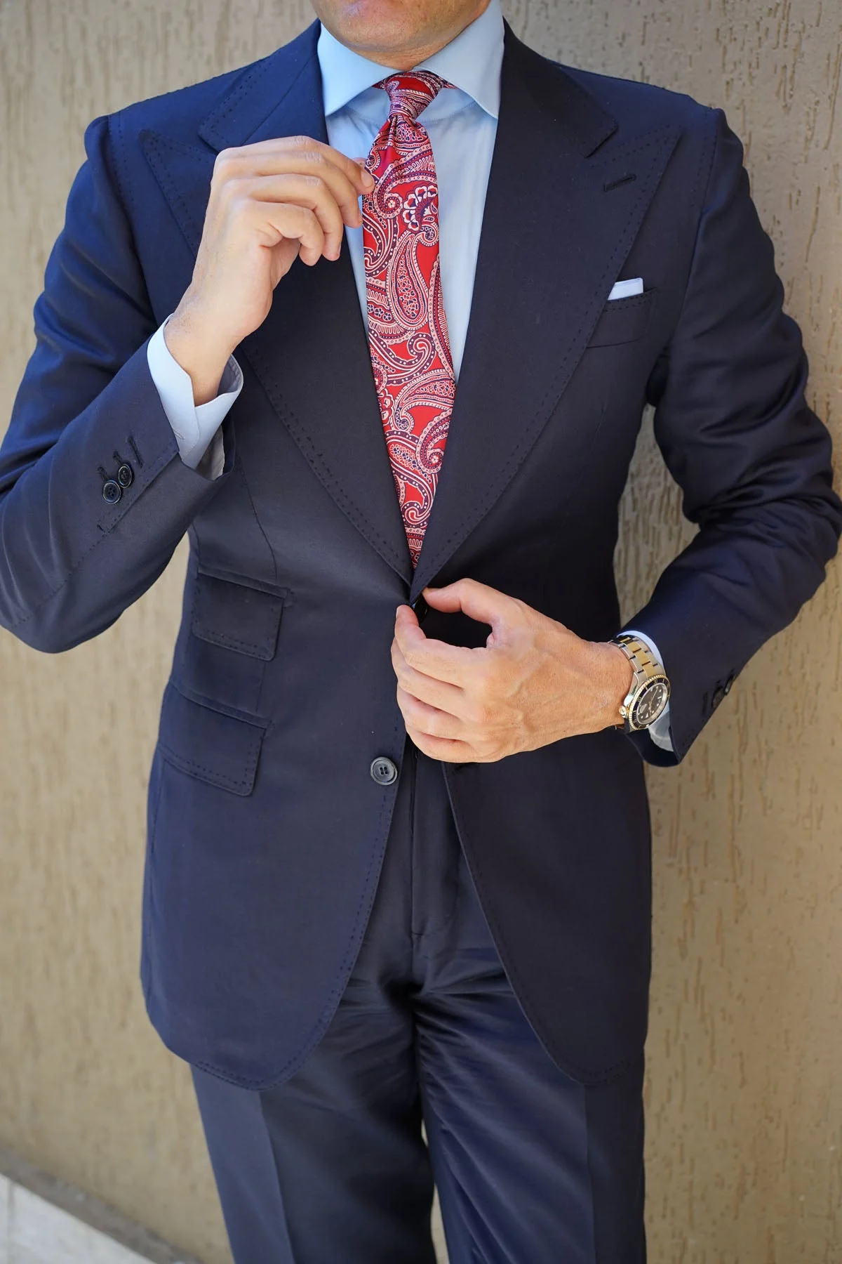 Paisley Red - Skinny Tie - Image 9