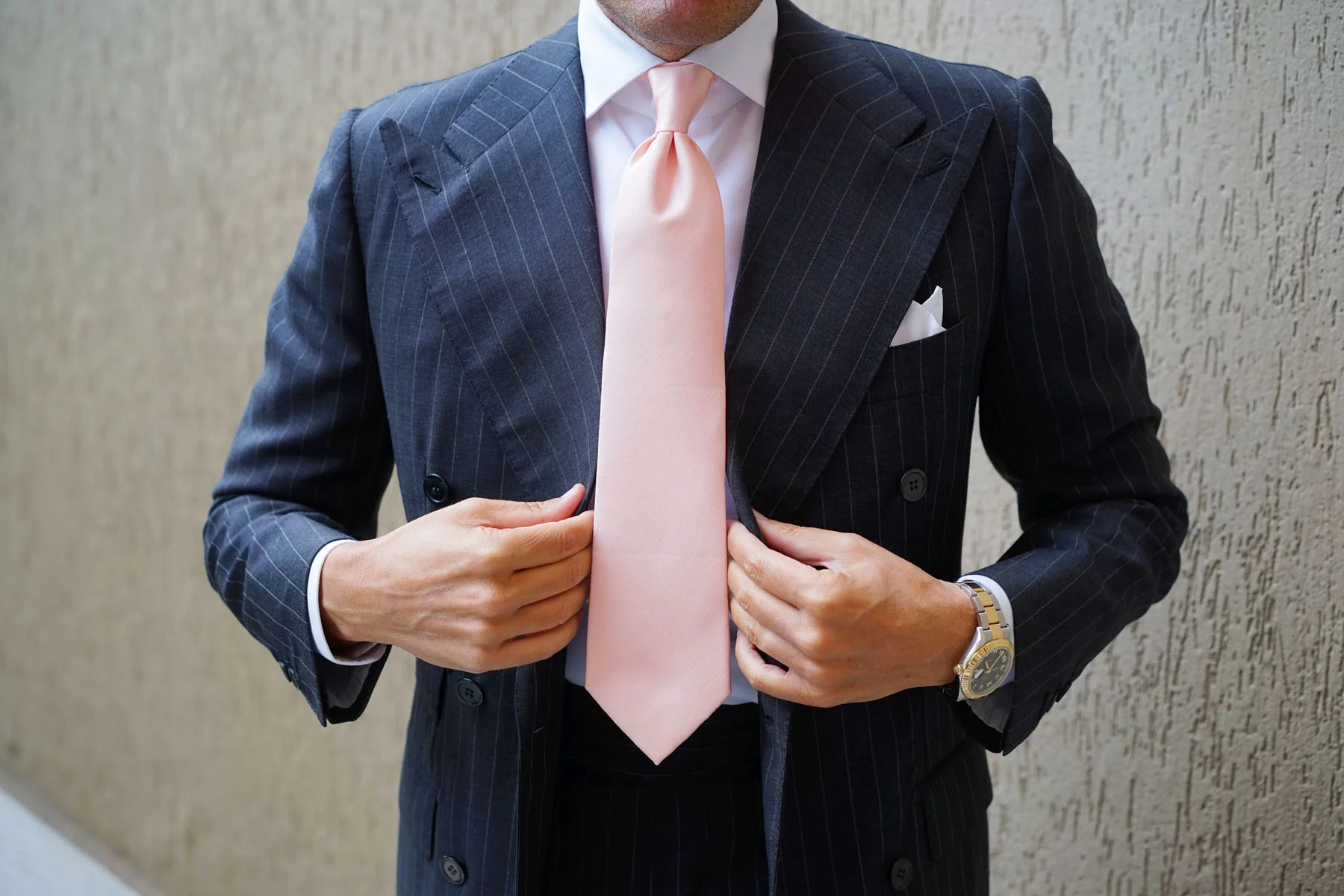 Peach Grain Necktie - Image 4