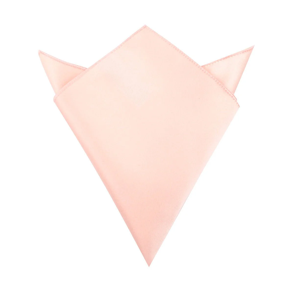 Peach Satin Pocket Square