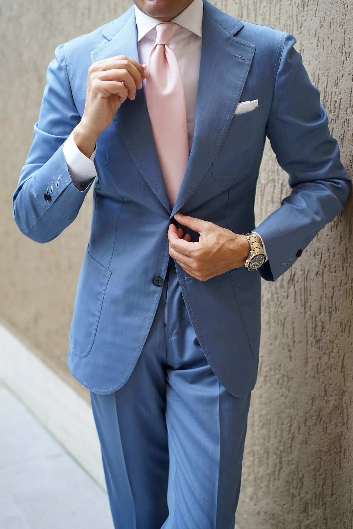 Peach Slub Necktie - Image 5