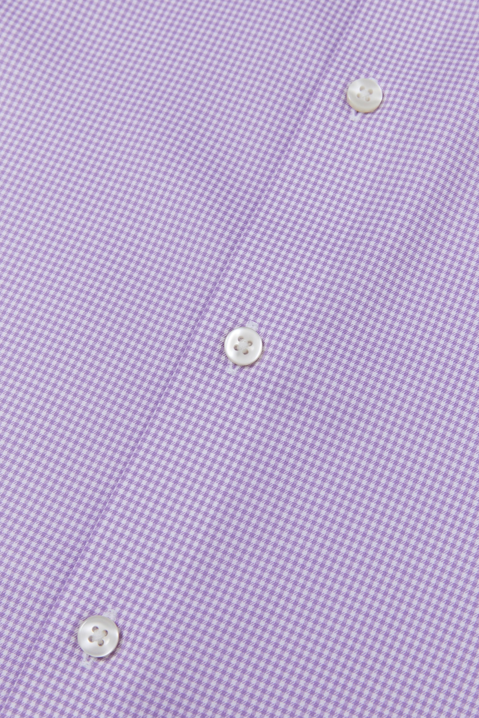 Perry Purple Gingham Twill Non-Iron Shirt - Image 7