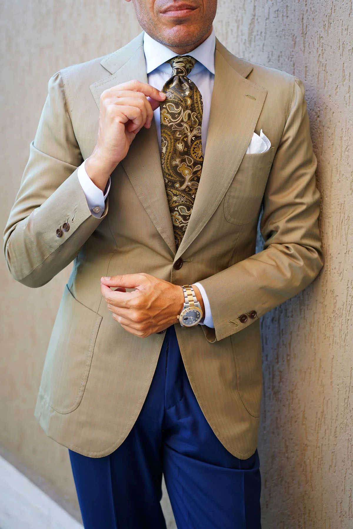 Persian Paisley Brown Tie - Image 5