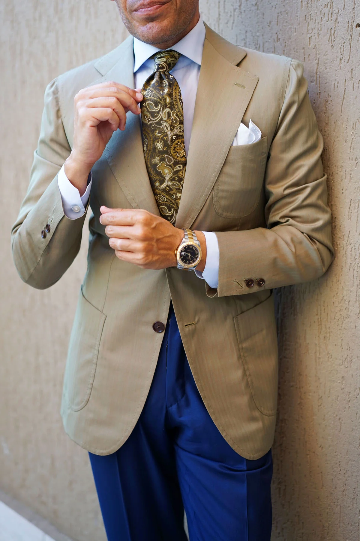 Persian Paisley Brown Tie - Image 9