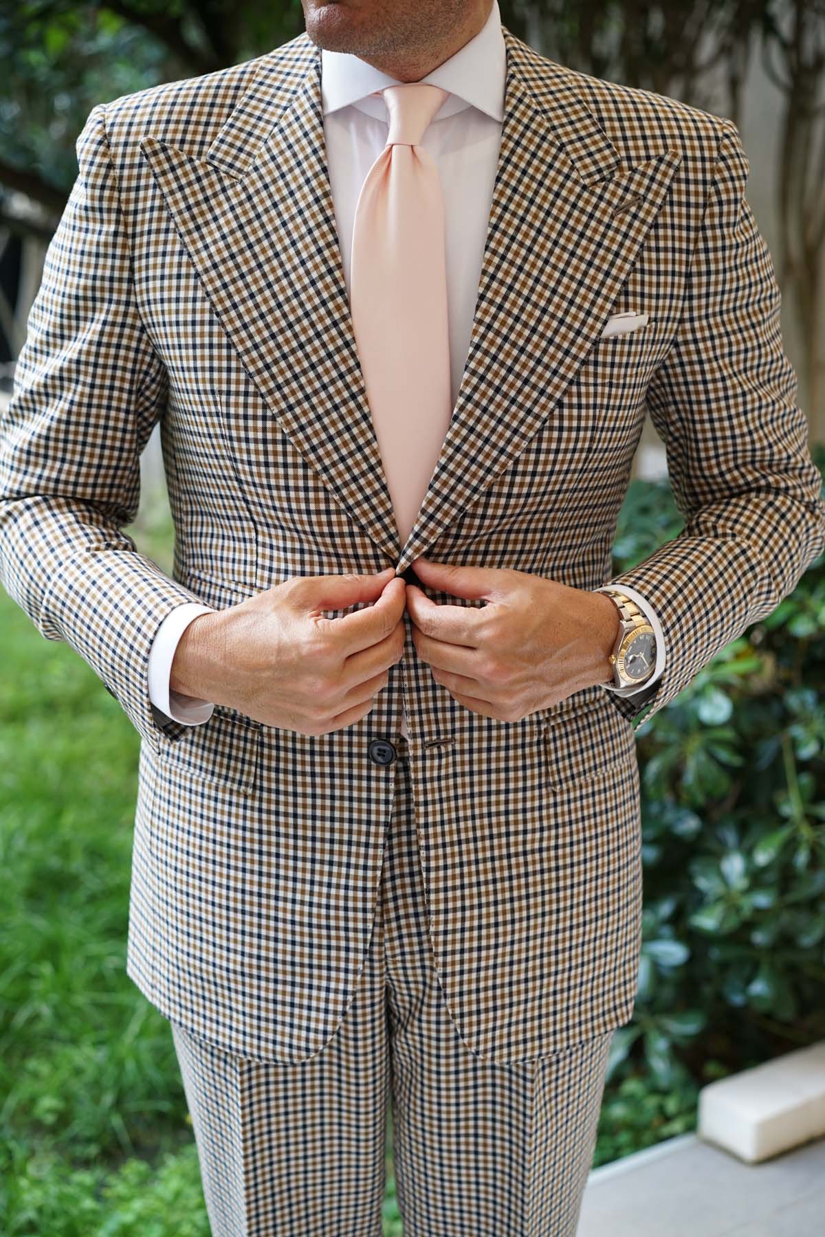 Petal Pink Twill Necktie - Image 5