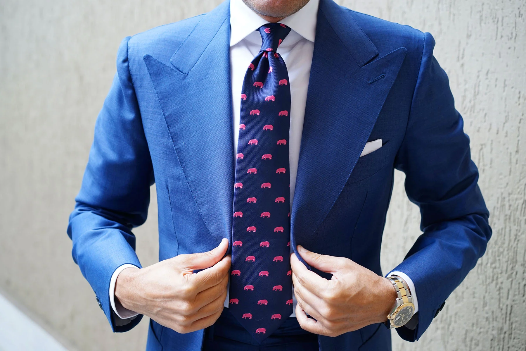 Pink Hippo Necktie - Image 12