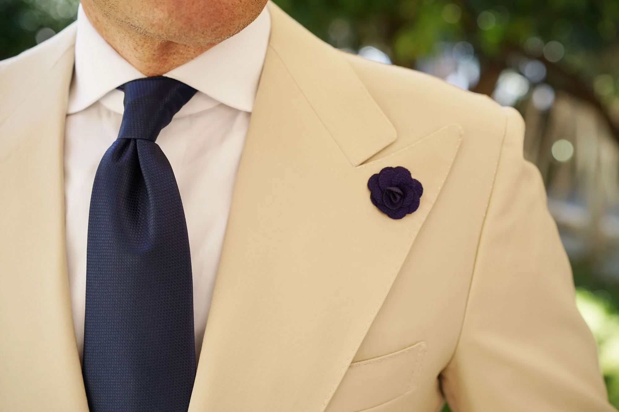 Plum Purple Mini Lapel Flower - Image 7