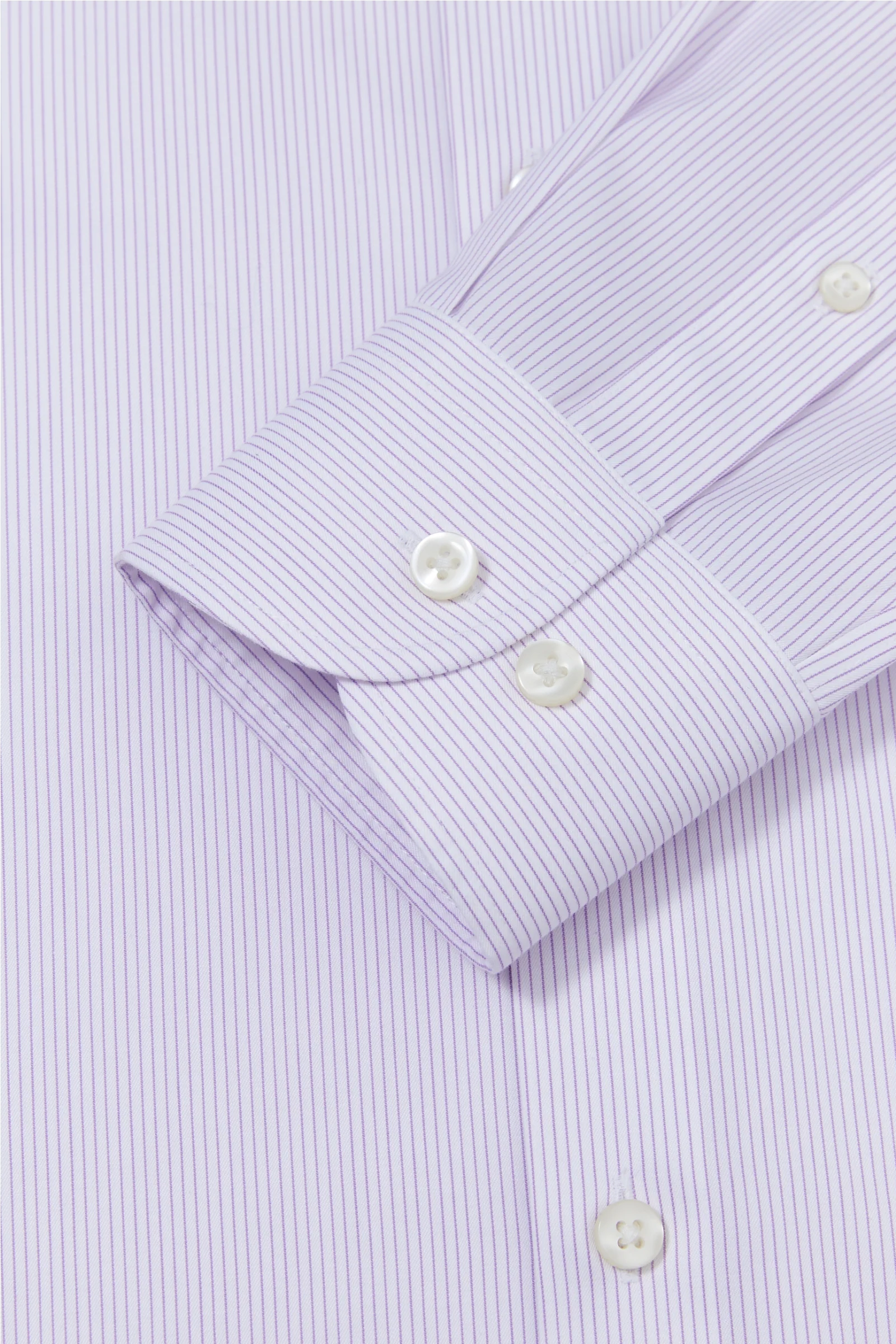 Poloni Purple Twill Non-Iron Shirt - Image 10