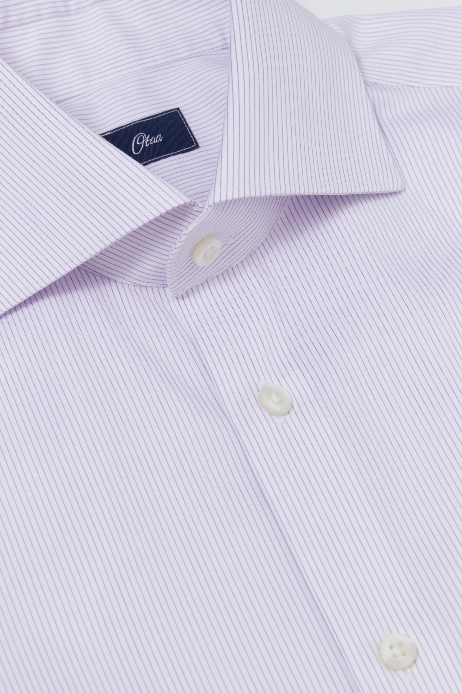Poloni Purple Twill Non-Iron Shirt - Image 8