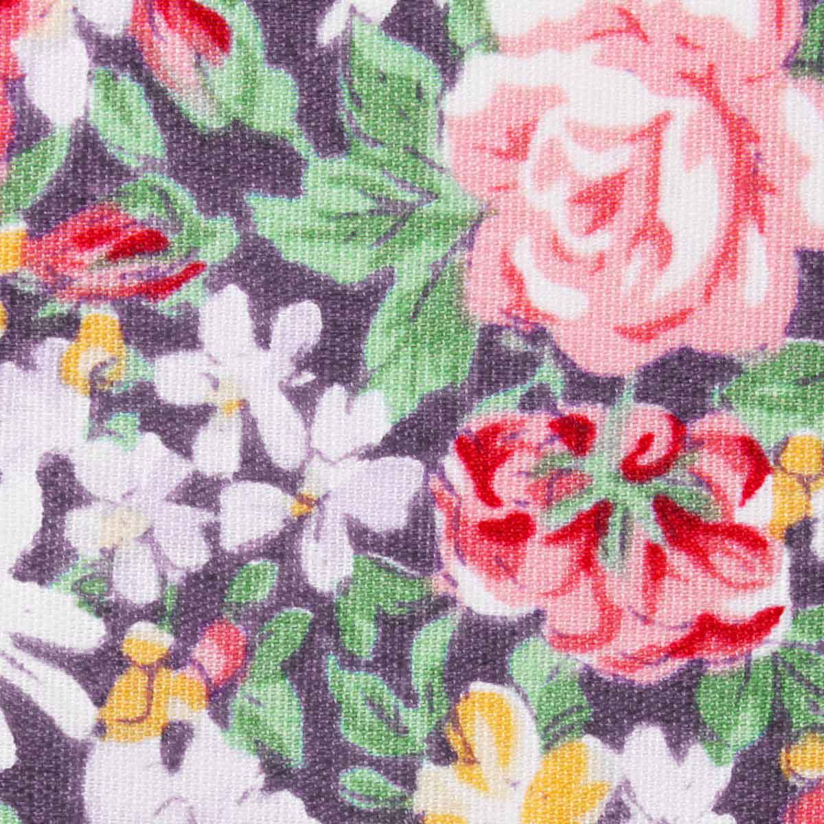Purple Giverny Floral Self Bow Tie - Image 3