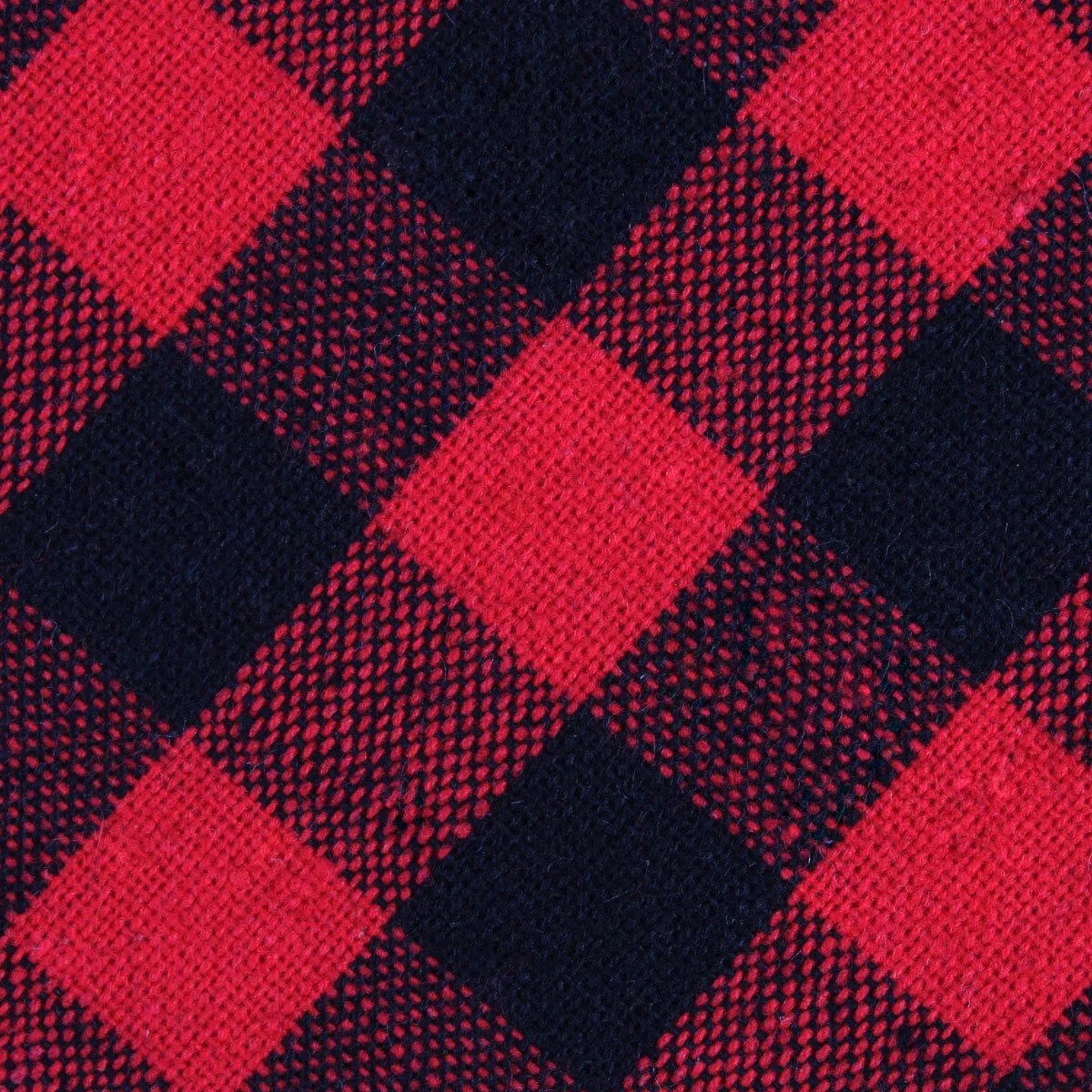 Red & Black Gingham Diamond Self Bow Tie - Image 3