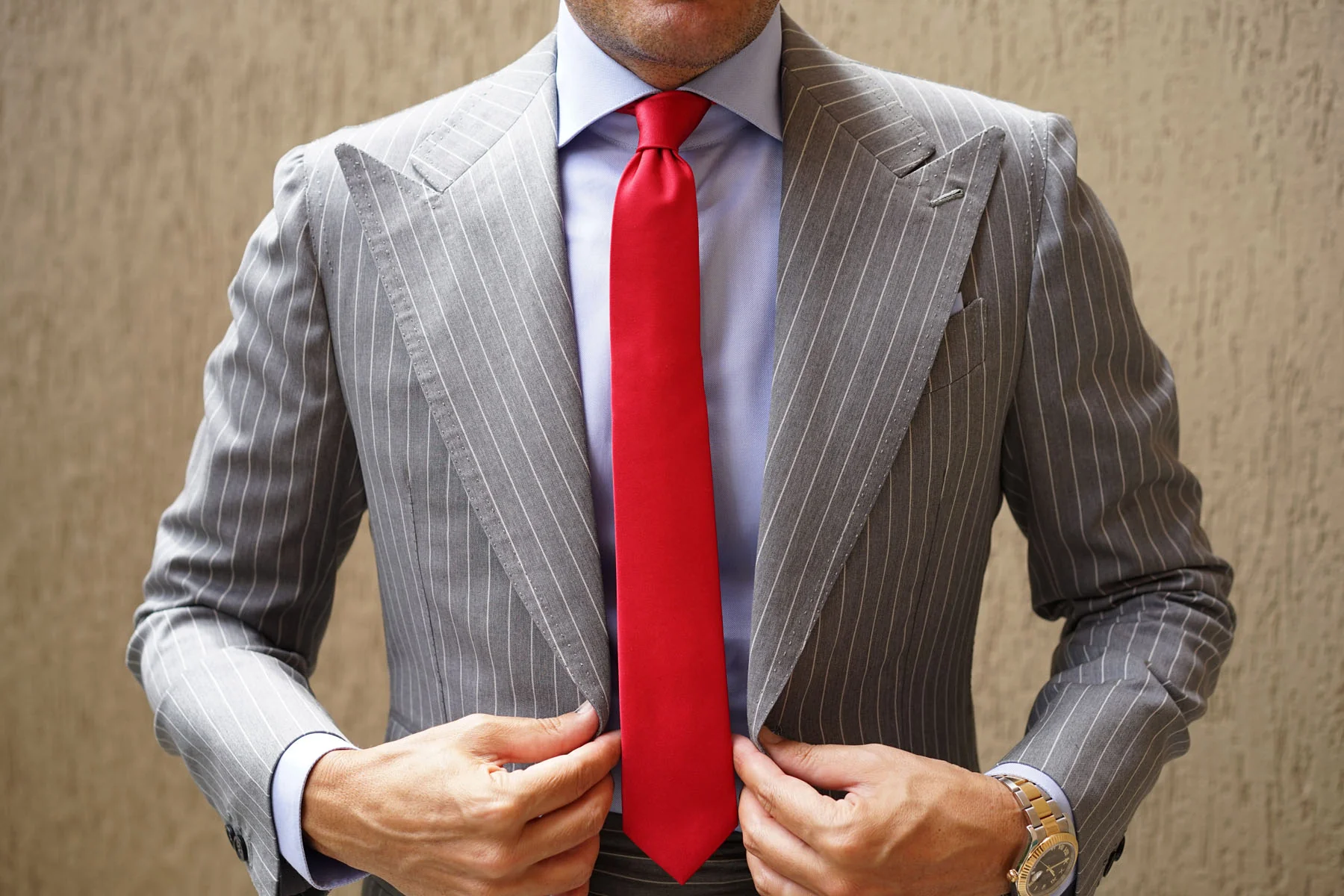 Red Maroon Skinny Tie - Image 7