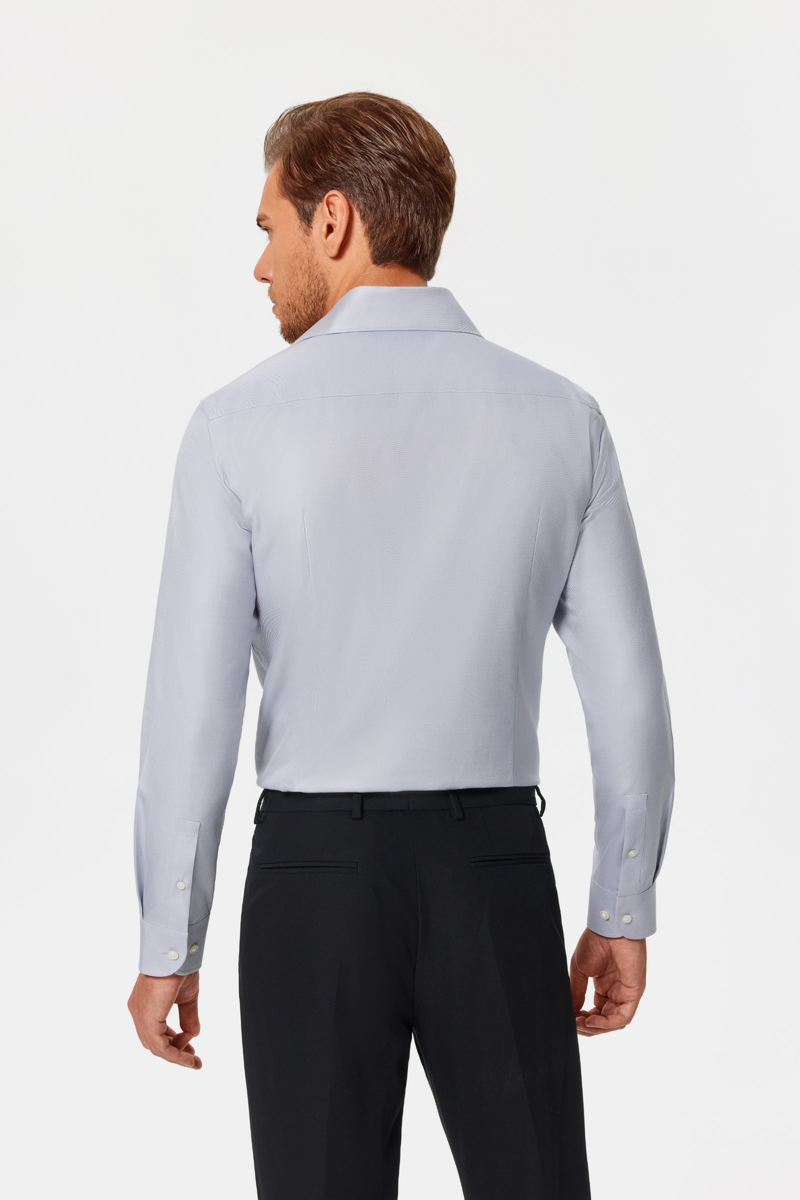 Riskin Light Blue Lucious Non-Iron Shirt - Image 10