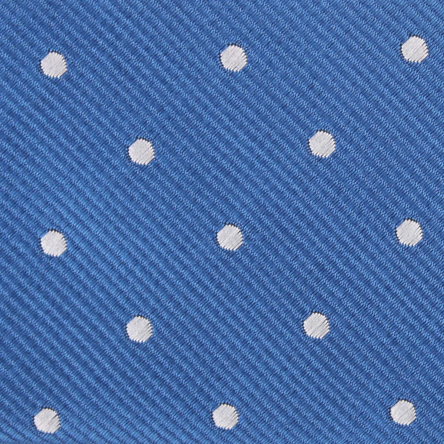 Royal Blue with White Polka Dots Bow Tie - Image 2