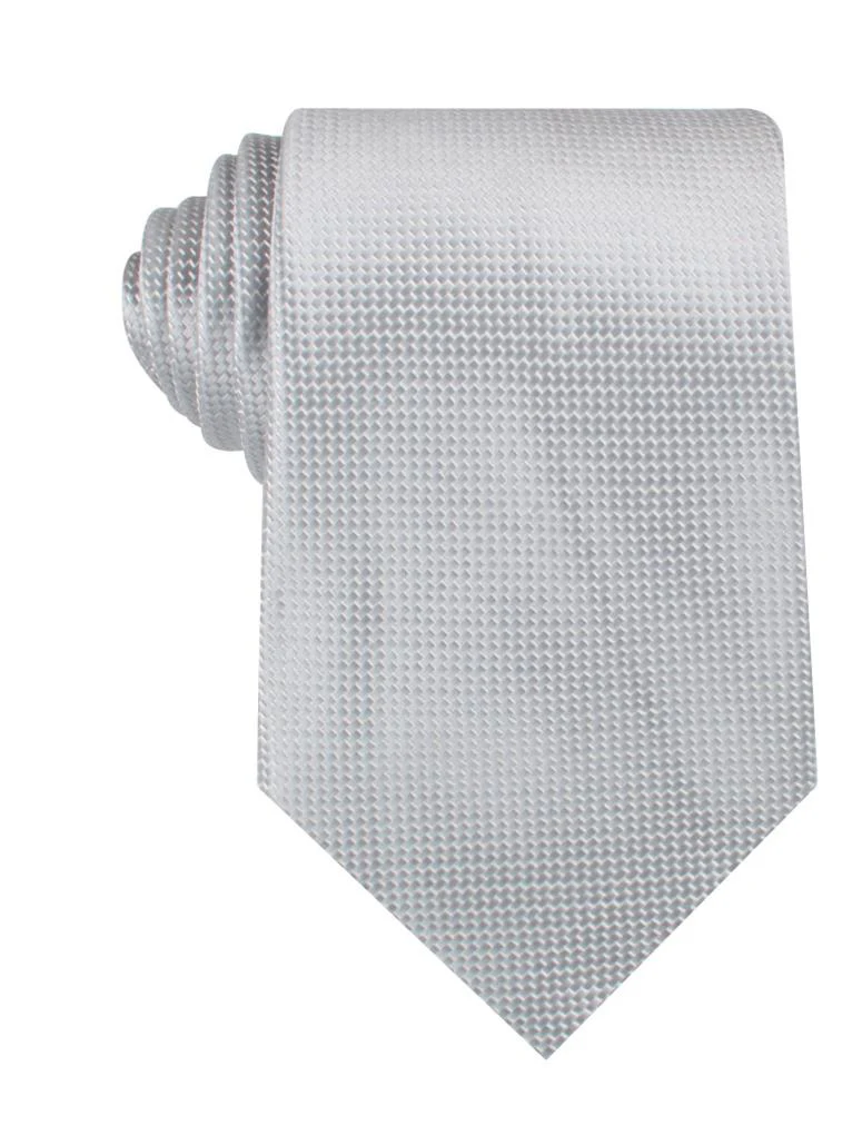 Rustic Light Gray Oxford Weave Necktie