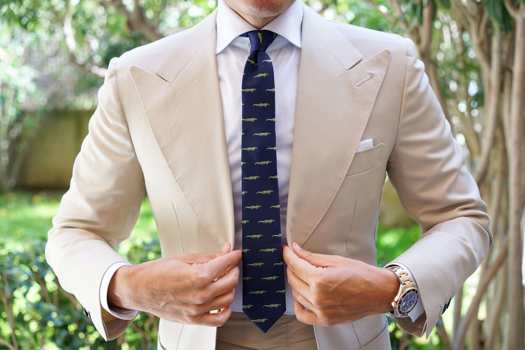 Saltwater Crocodile Skinny Tie - Image 6
