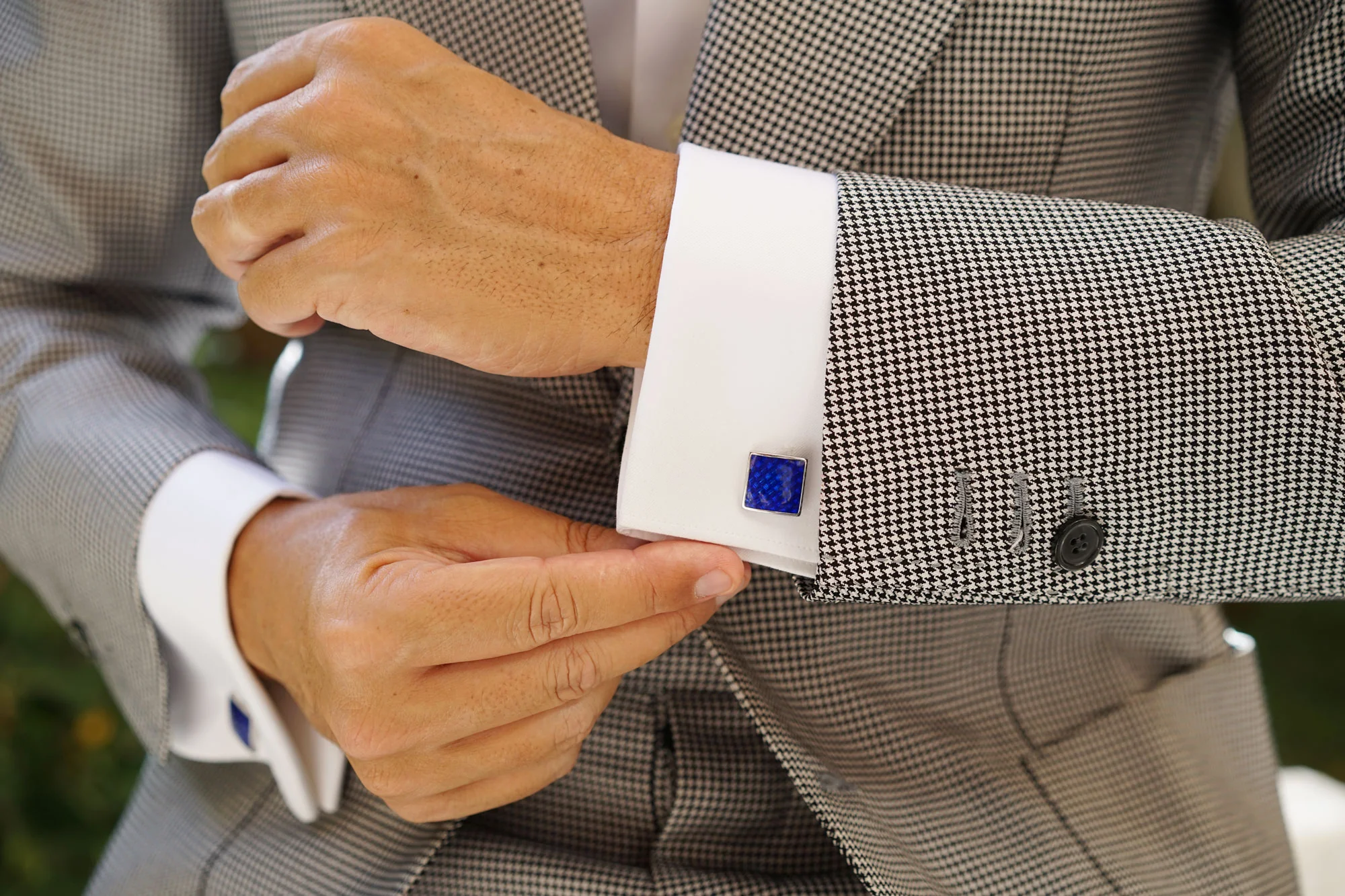 Sapphire Blue Danube Cufflinks - Image 8