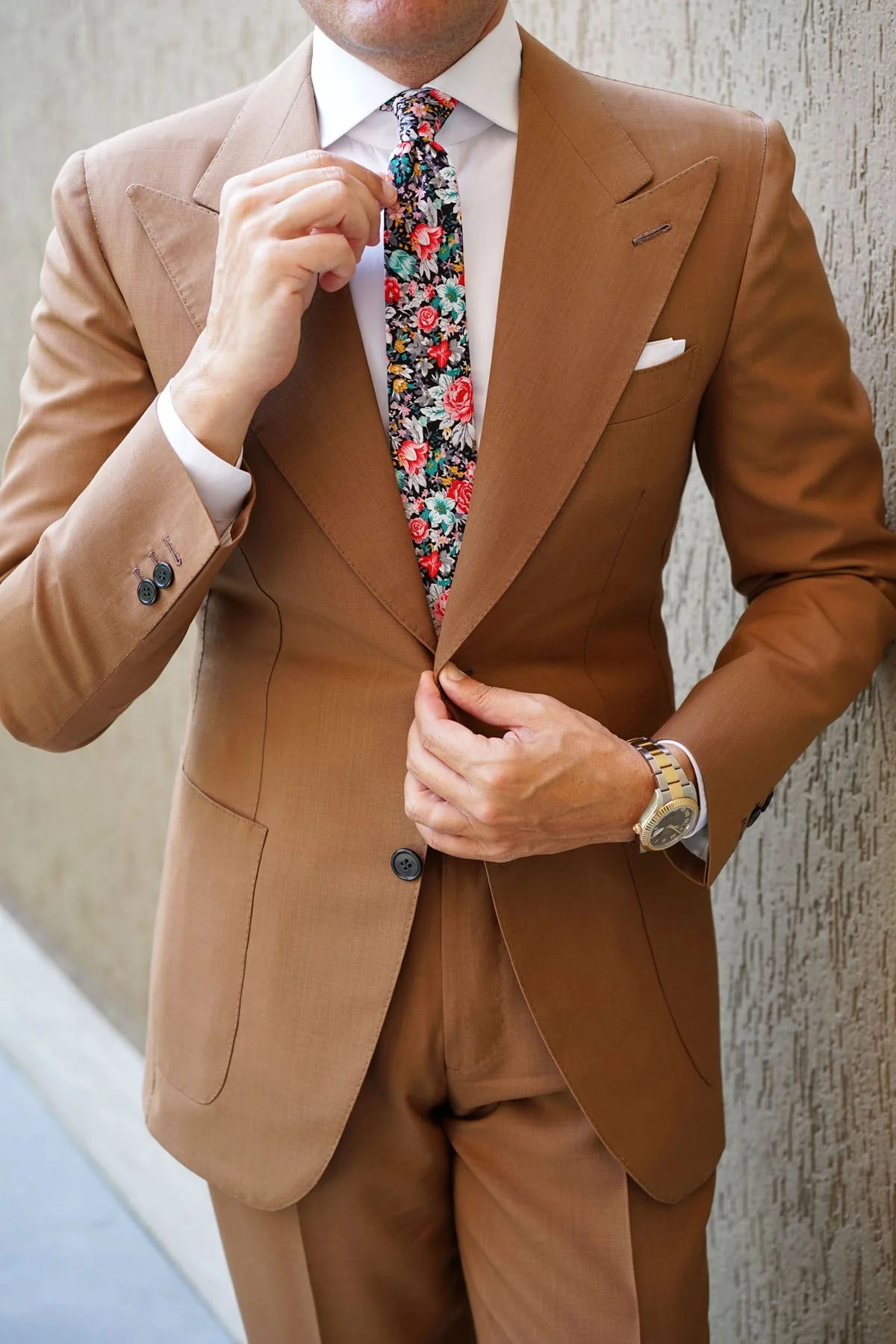 Sardinia Bloom Floral Skinny Tie - Image 8