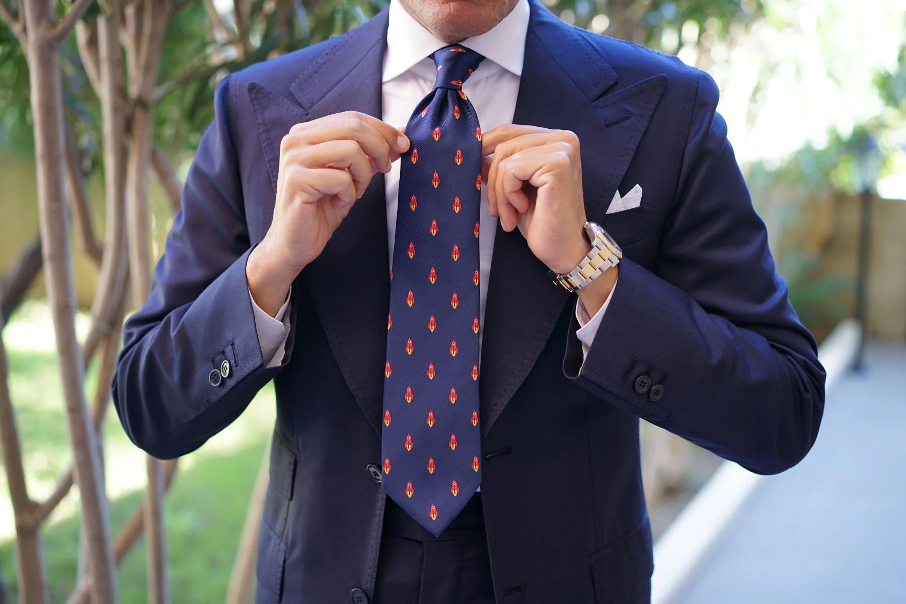 Saturn Red Rocket Necktie - Image 10