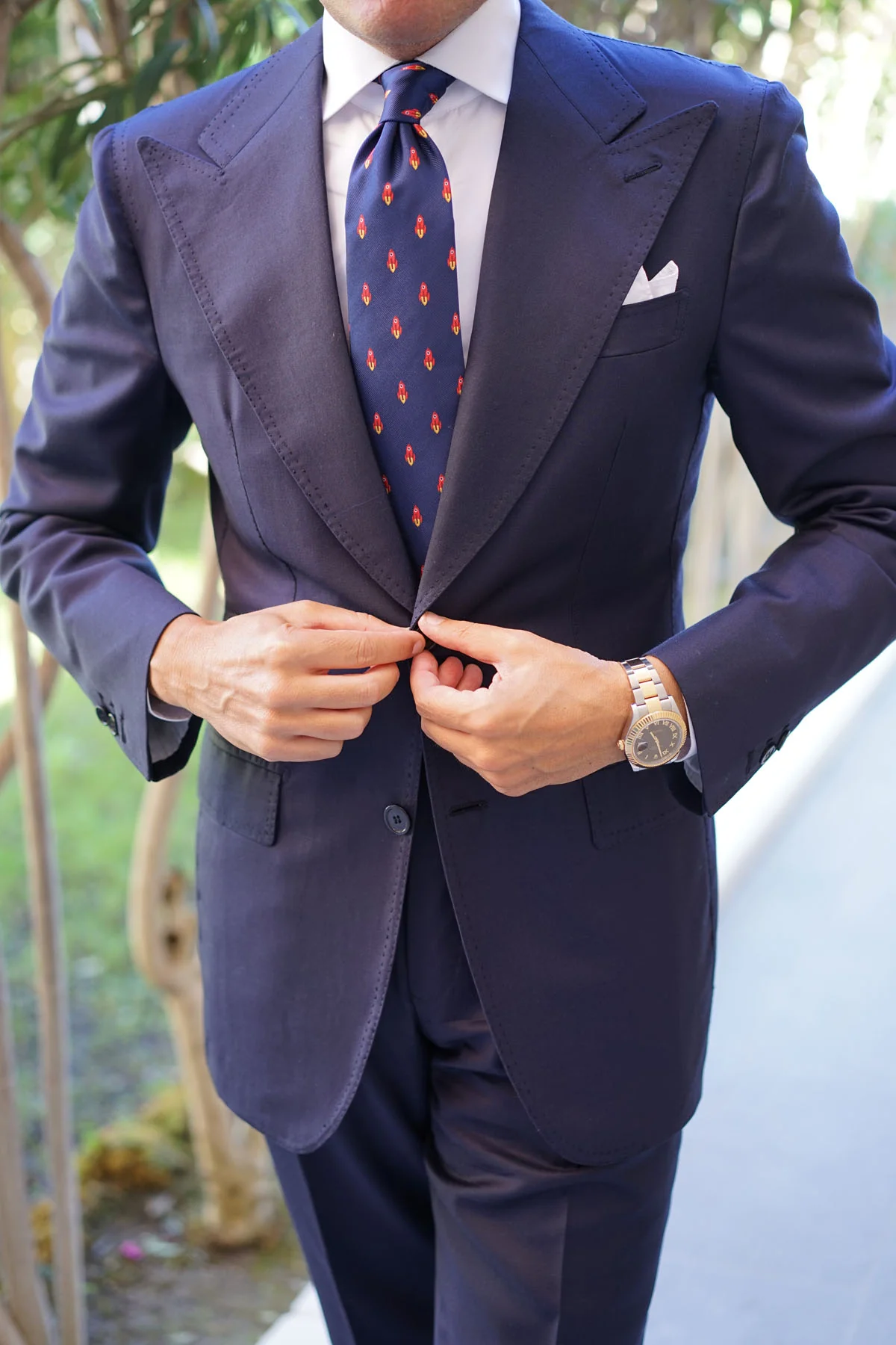 Saturn Red Rocket Necktie - Image 11