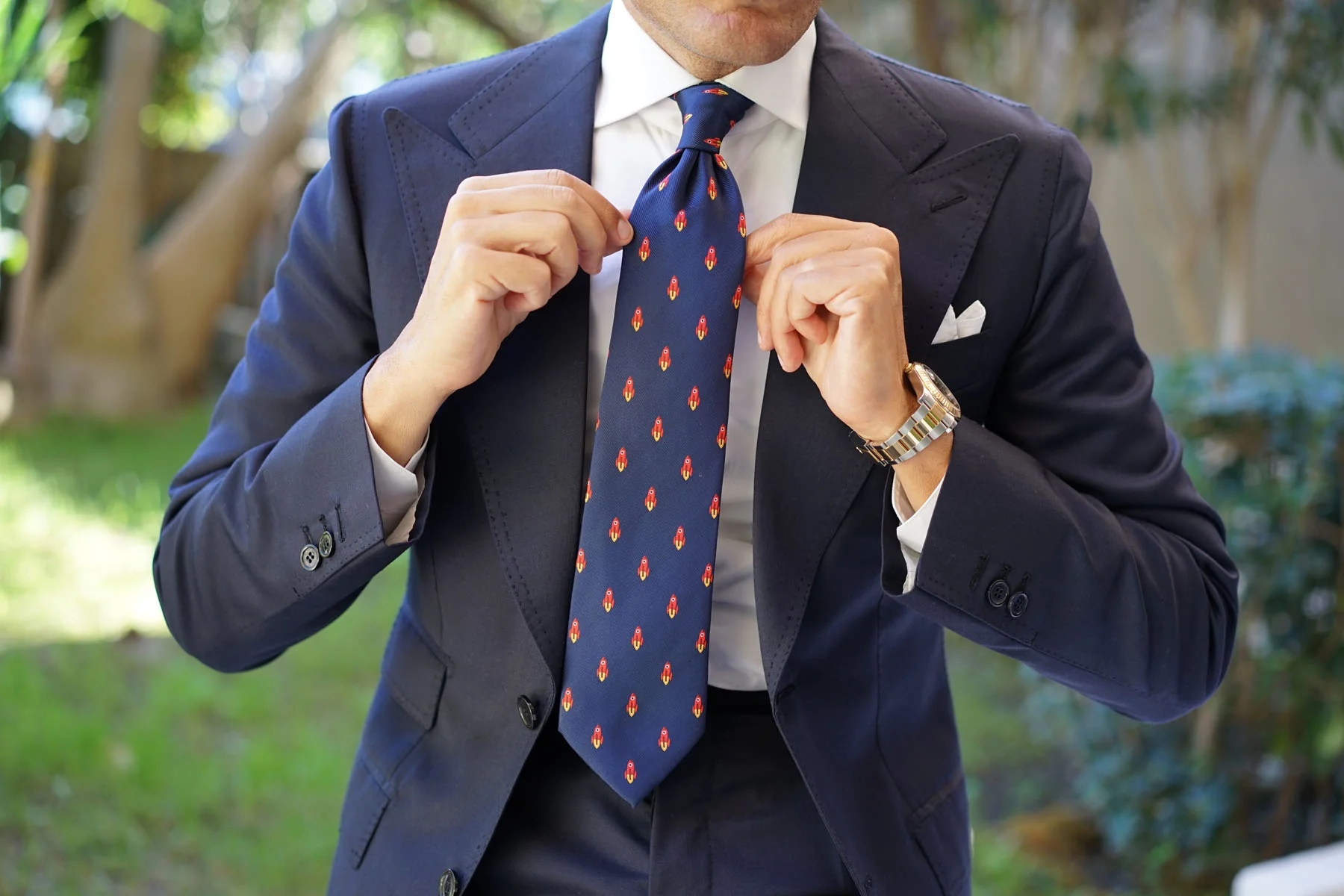 Saturn Red Rocket Necktie - Image 12